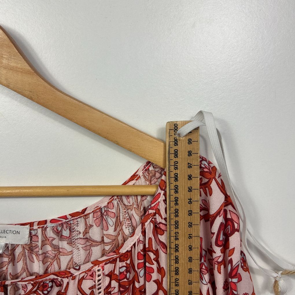 New U Collection Red Floral Boho Dress - Size 14 - Image 5