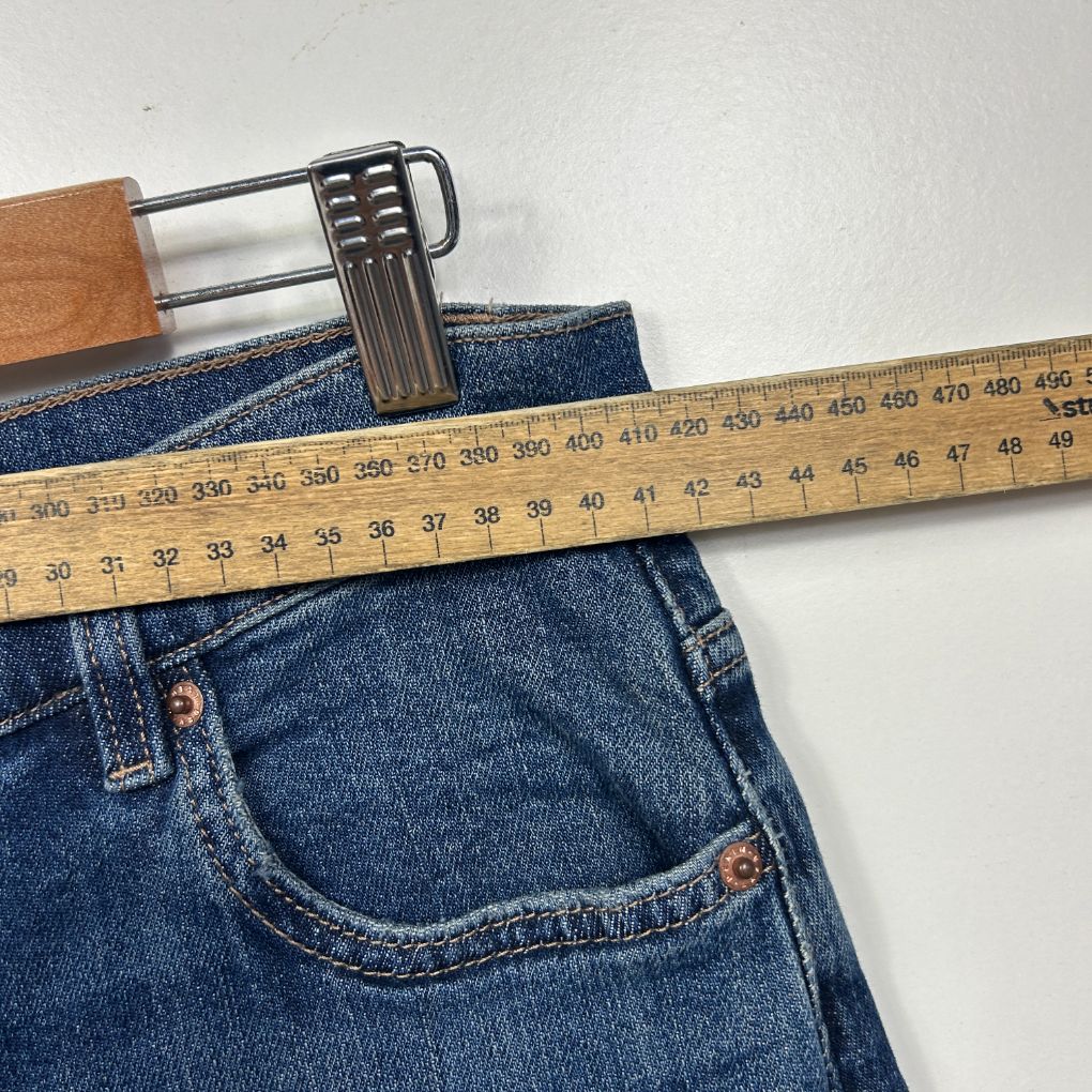 Next Petite Blue Denim Cropped Jeans - Size 14 Petite - Image 4