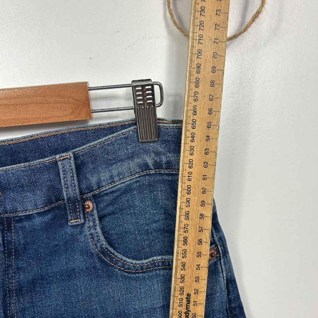 Next Petite Blue Denim Cropped Jeans - Size 14 Petite - Image 5