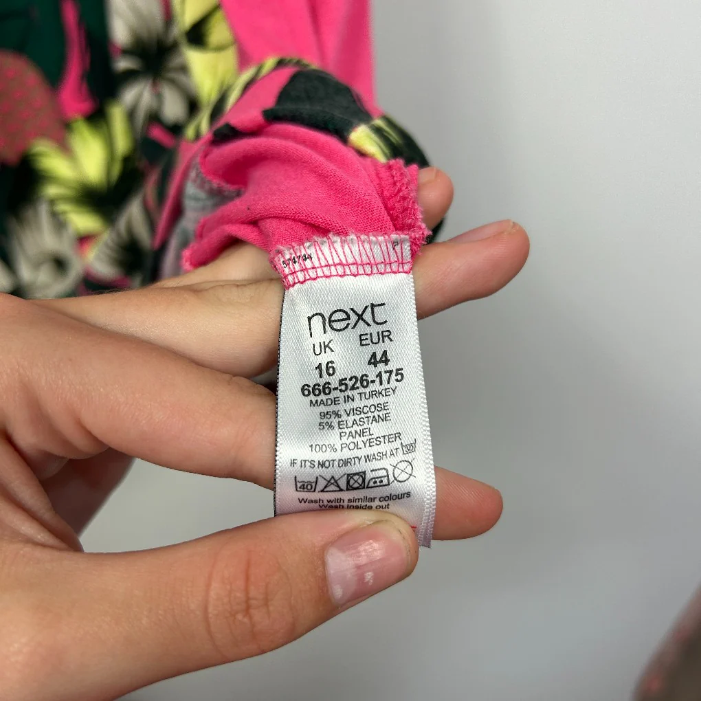 Next Pink Floral Tank Top - Size 16 - Image 4
