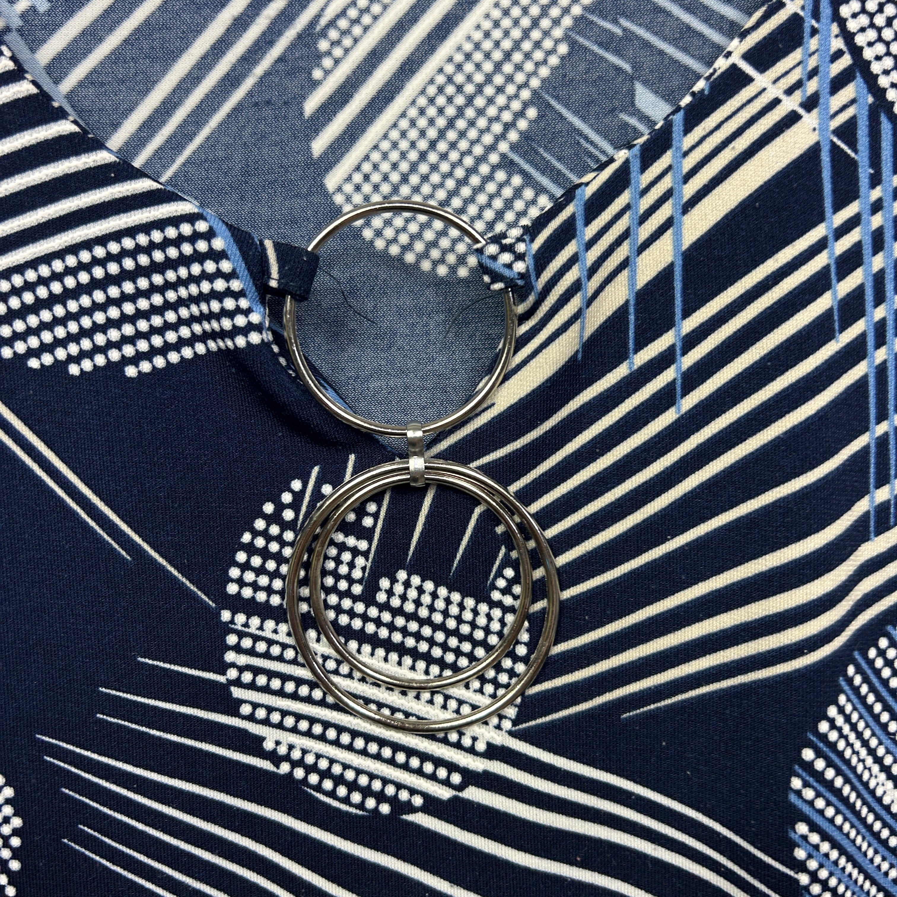 Noni B Navy Geometric Print Top - Size XL - Image 3
