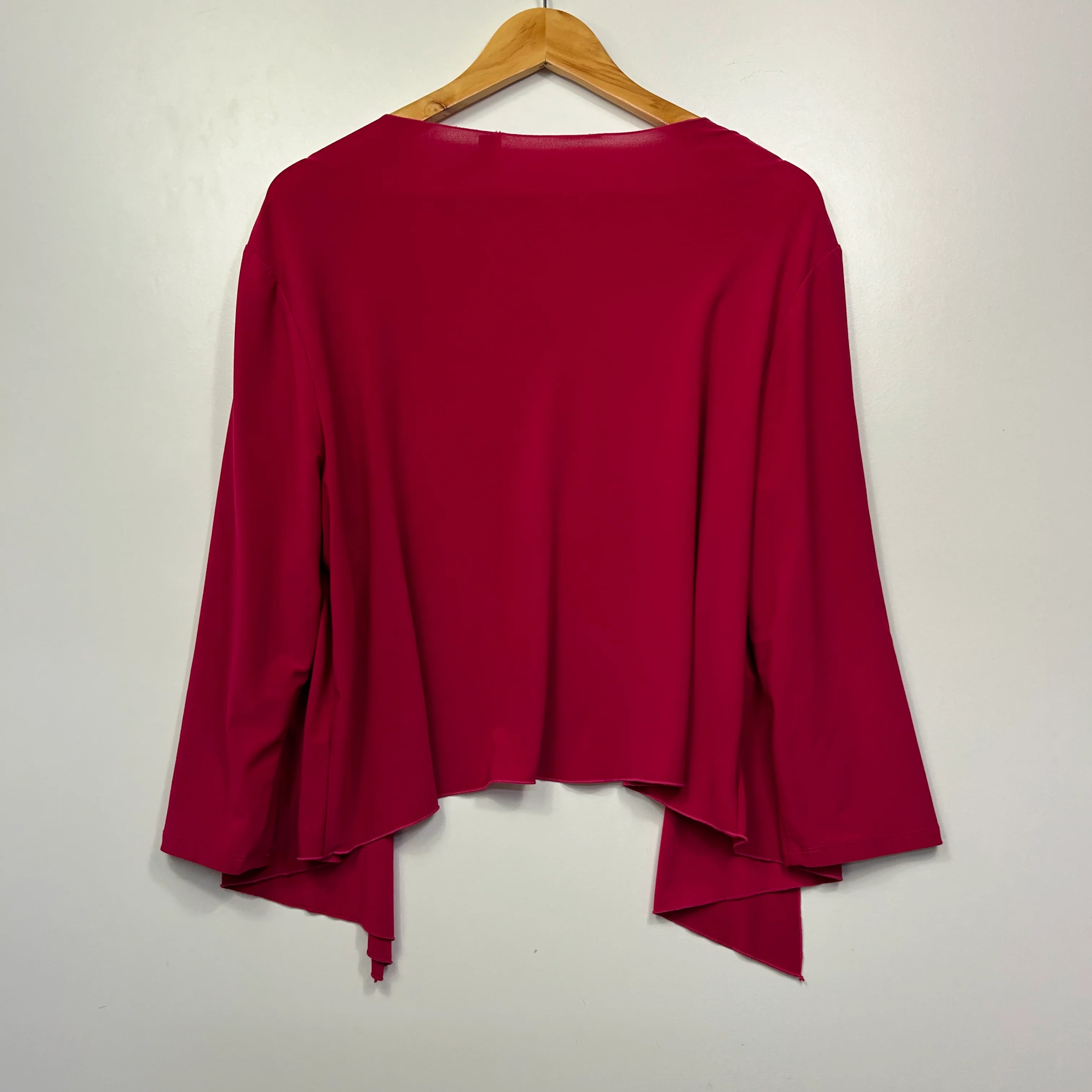 Noni B Pink Asymmetric Open Front Top - Size 16 - Image 4
