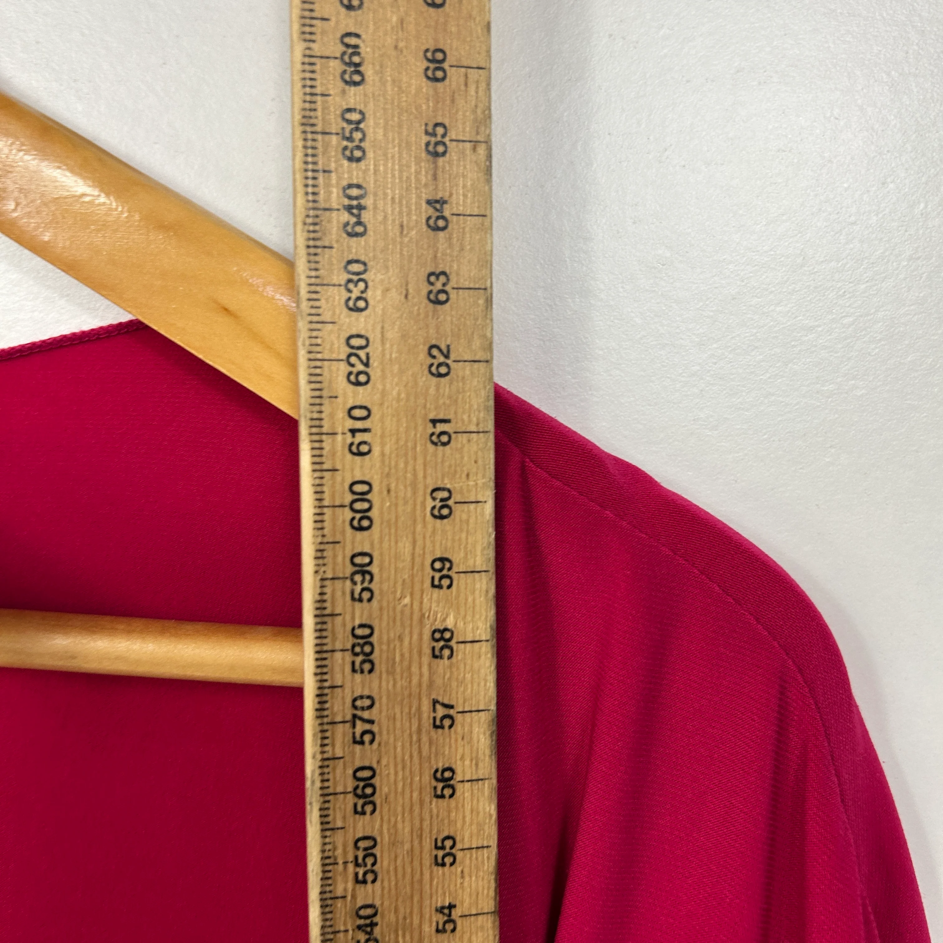 Noni B Pink Asymmetric Open Front Top - Size 16 - Image 6