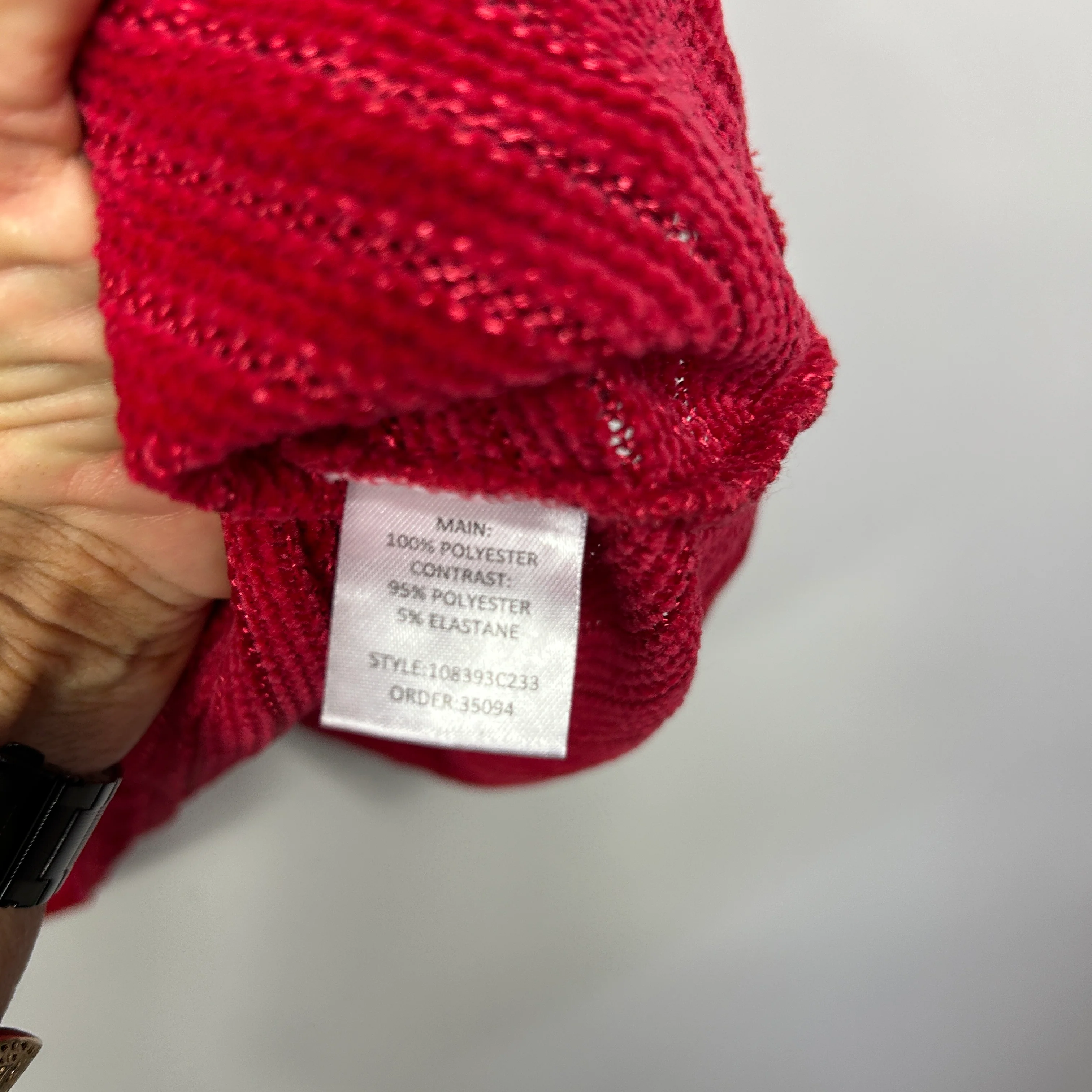 Noni B Red Striped Top - Size L - Image 3