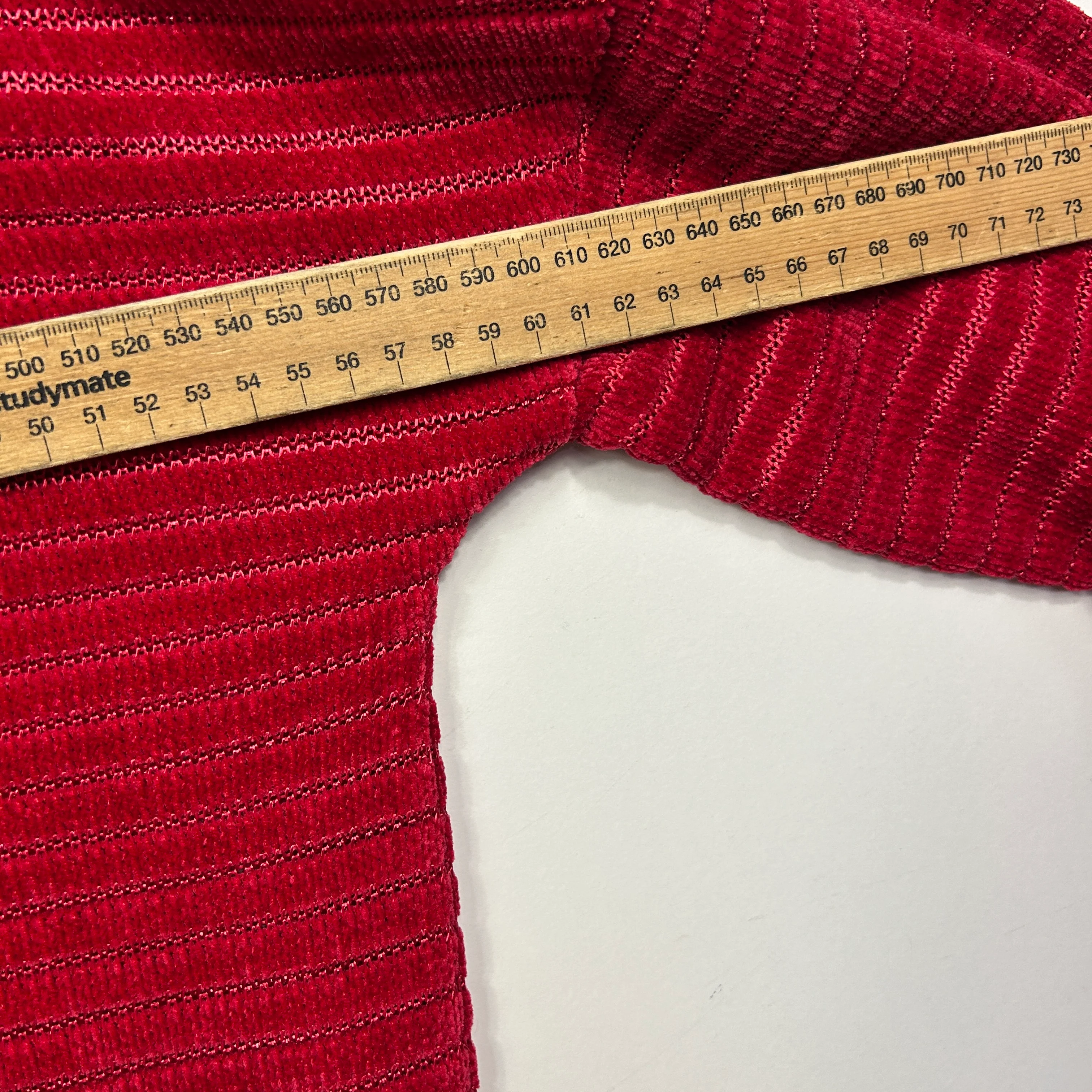 Noni B Red Striped Top - Size L - Image 5
