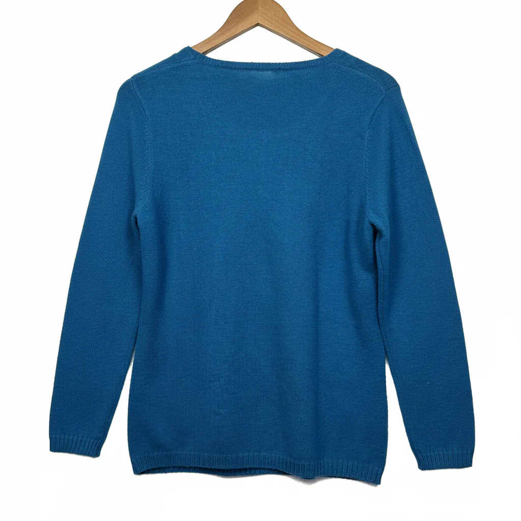 Noni B Blue Long Sleeve Knit Jumper - Size L - Image 2