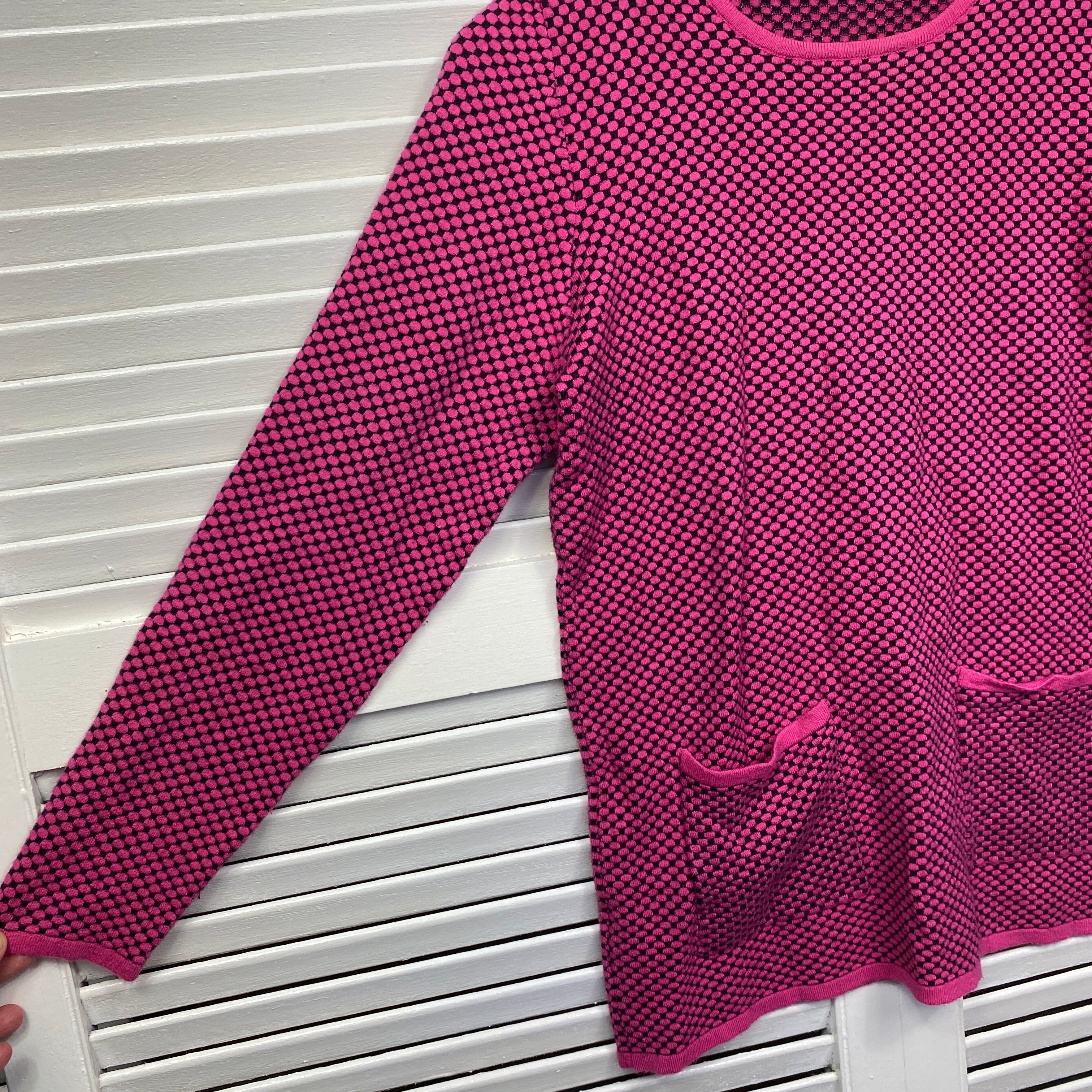 Noni B Knit Top Size 14 Large Pink Long Sleeve - Image 4
