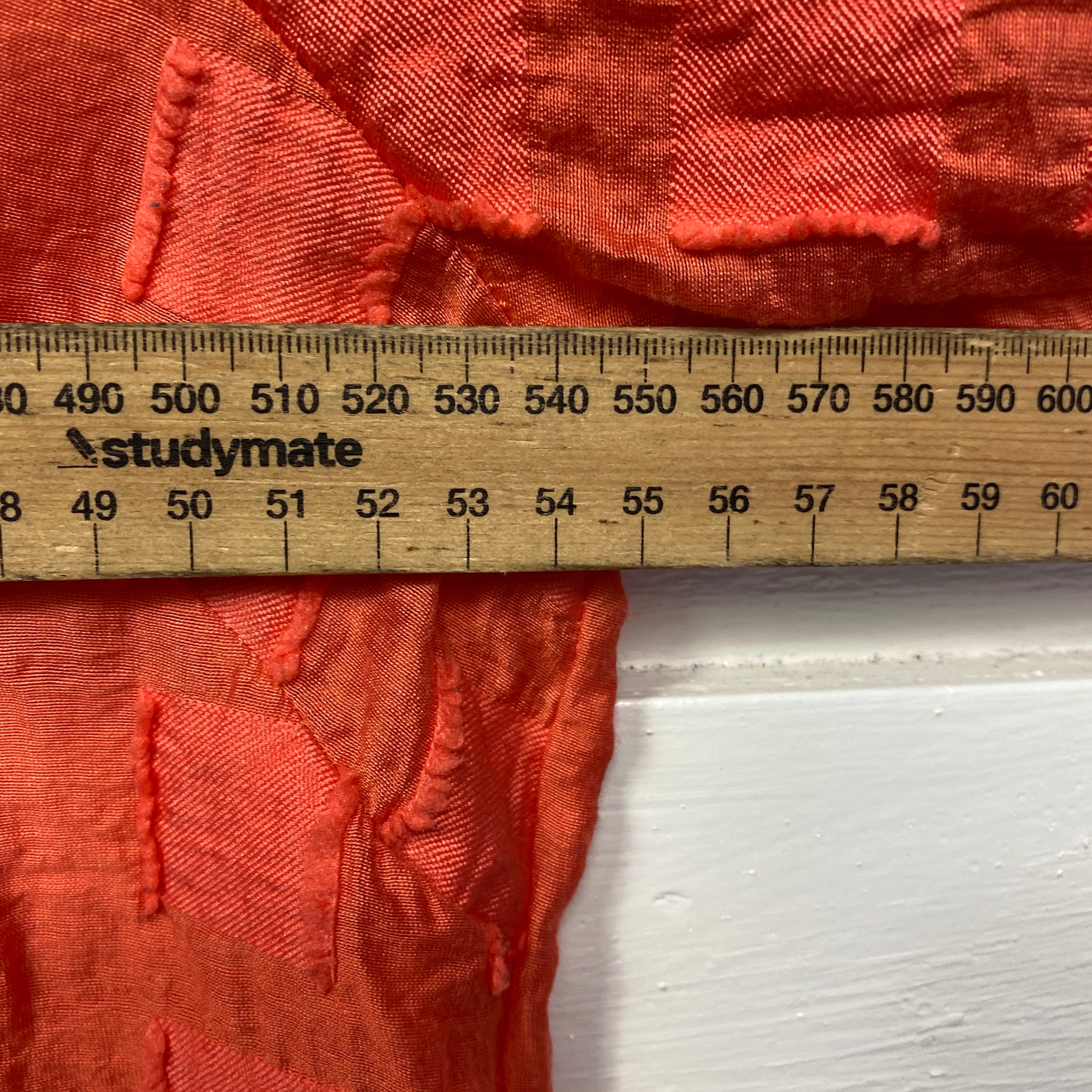 Noni B Top Size 16 Orange Sheer Long Sleeve Button Up - Image 7