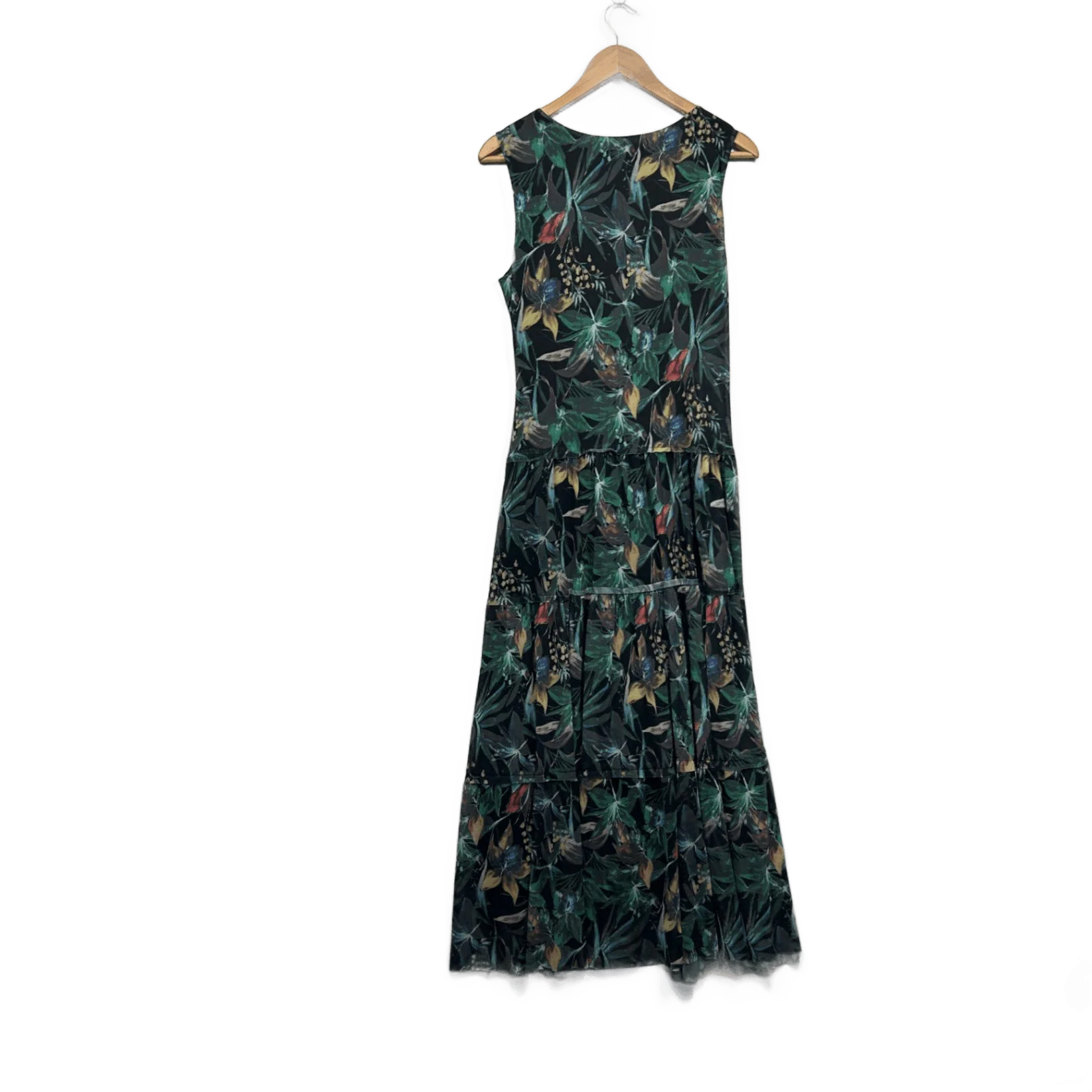 Noni B Multicoloured Sleeveless Tiered Floral Maxi Dress Size XL - Image 2