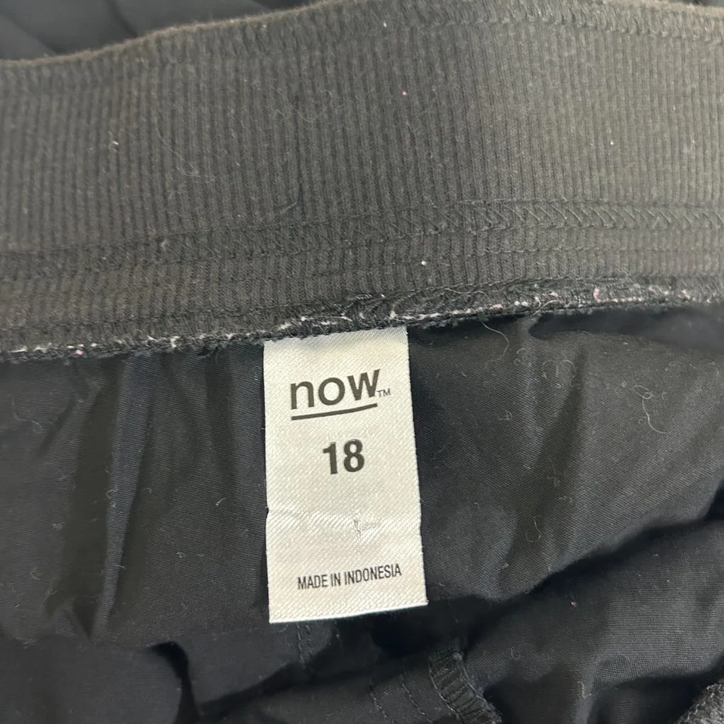 Now Black Cotton Shorts - Size 18 - Image 2