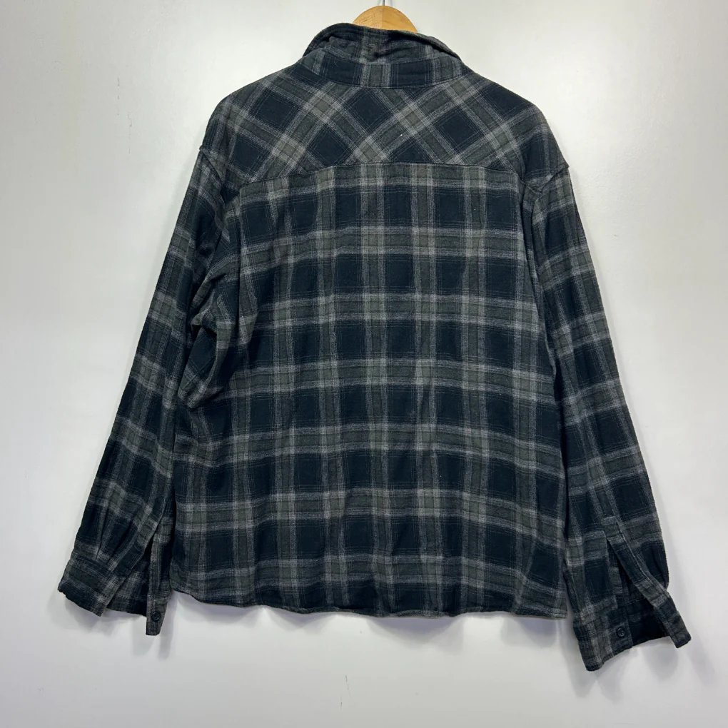 Outrak Check Long Sleeve Mens Flannel Shirt - Size 3XL - Image 3