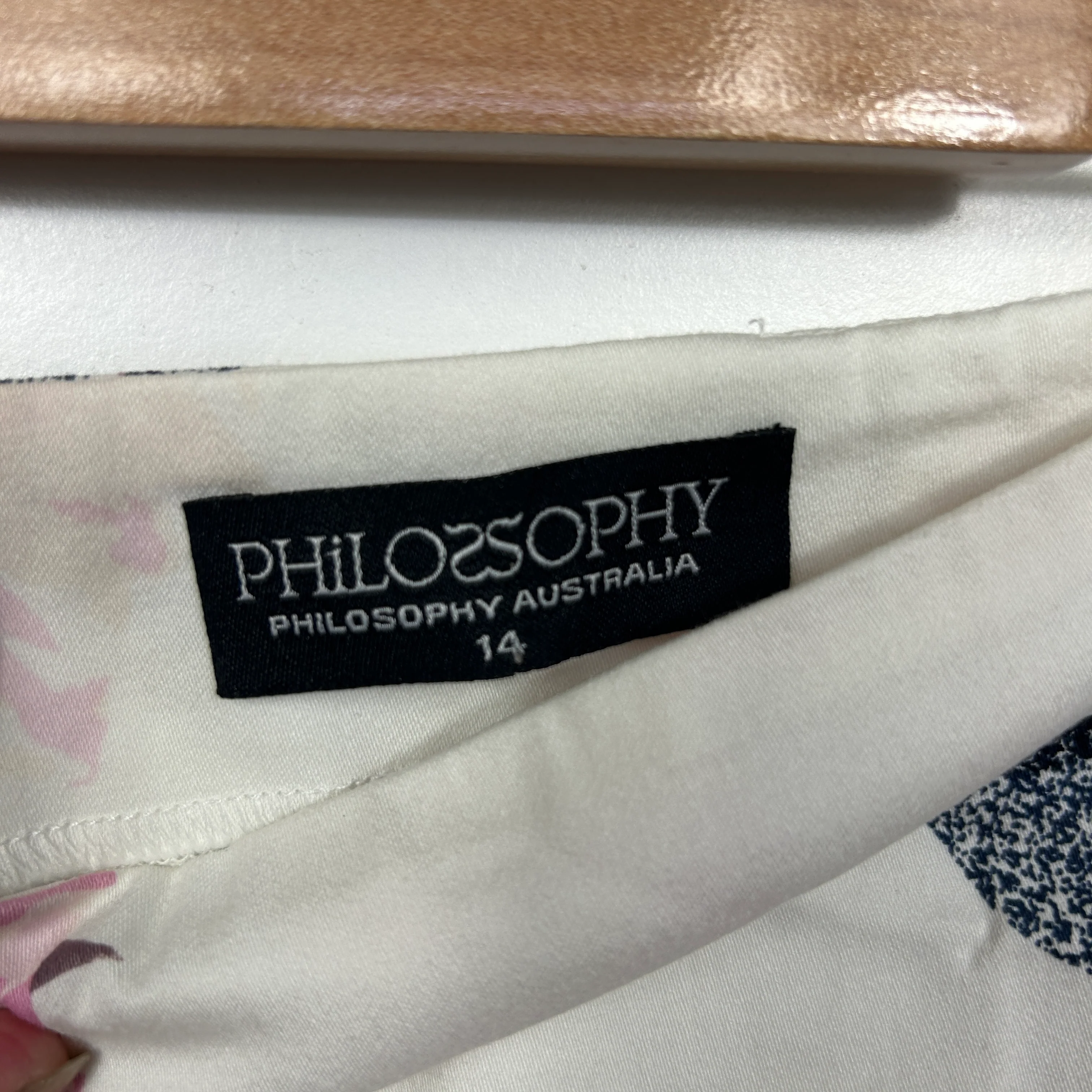 Philosophy Australia Floral Print Pencil Skirt - Size 14 - Image 4