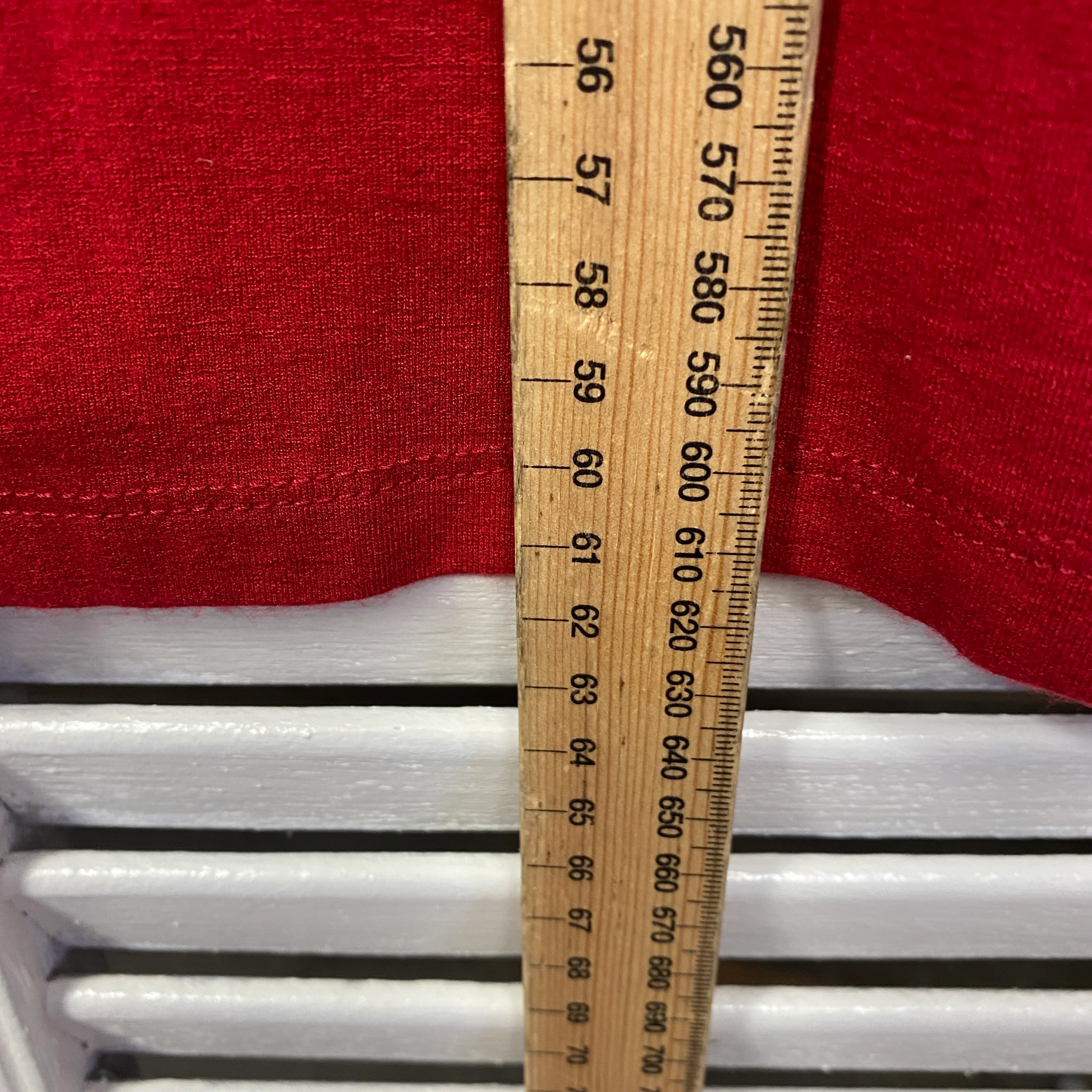 Philosophy Top Size 14 Short Sleeve Red Rayon - Image 8