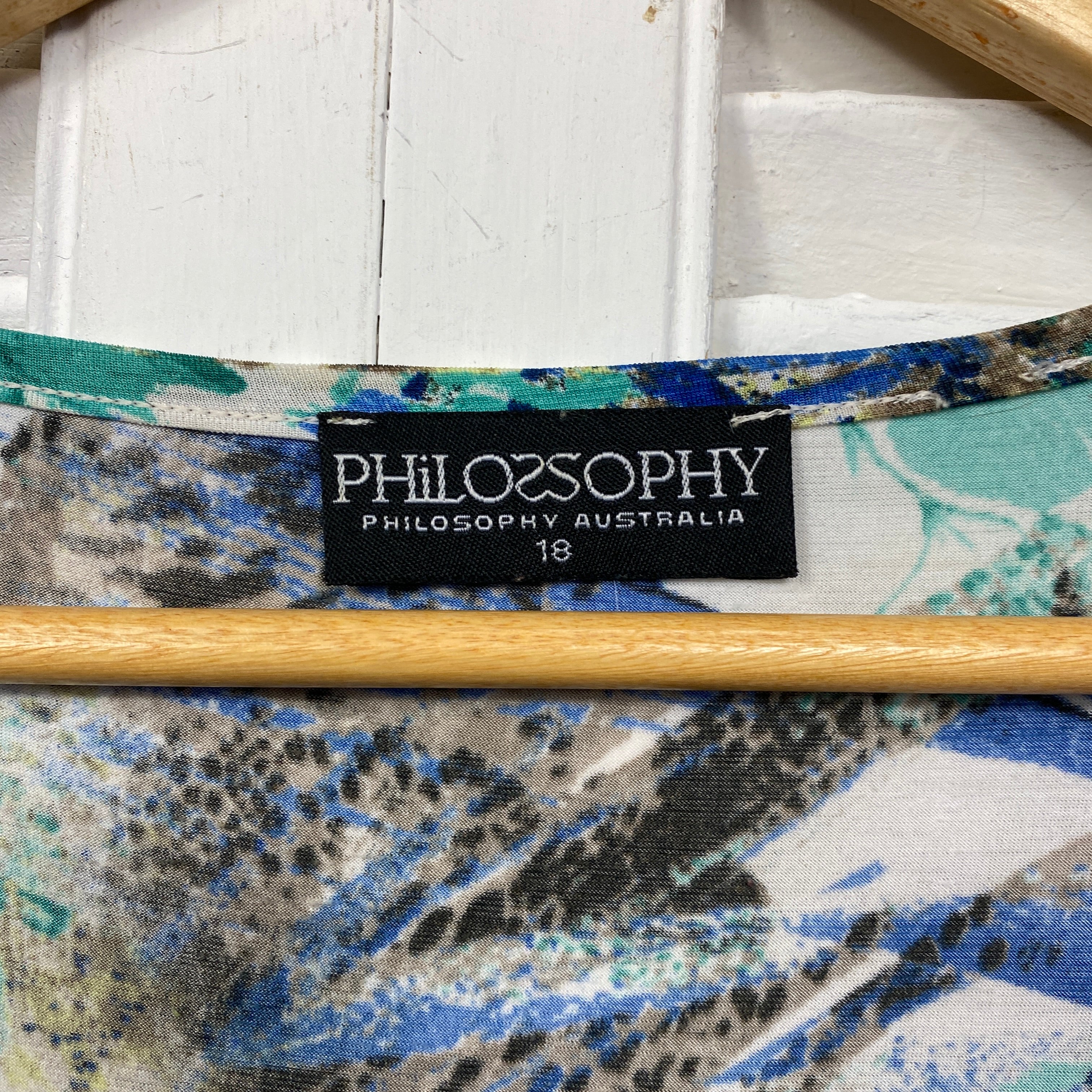 Philosophy Top Size 18 Short Sleeve Multicoloured - Image 4