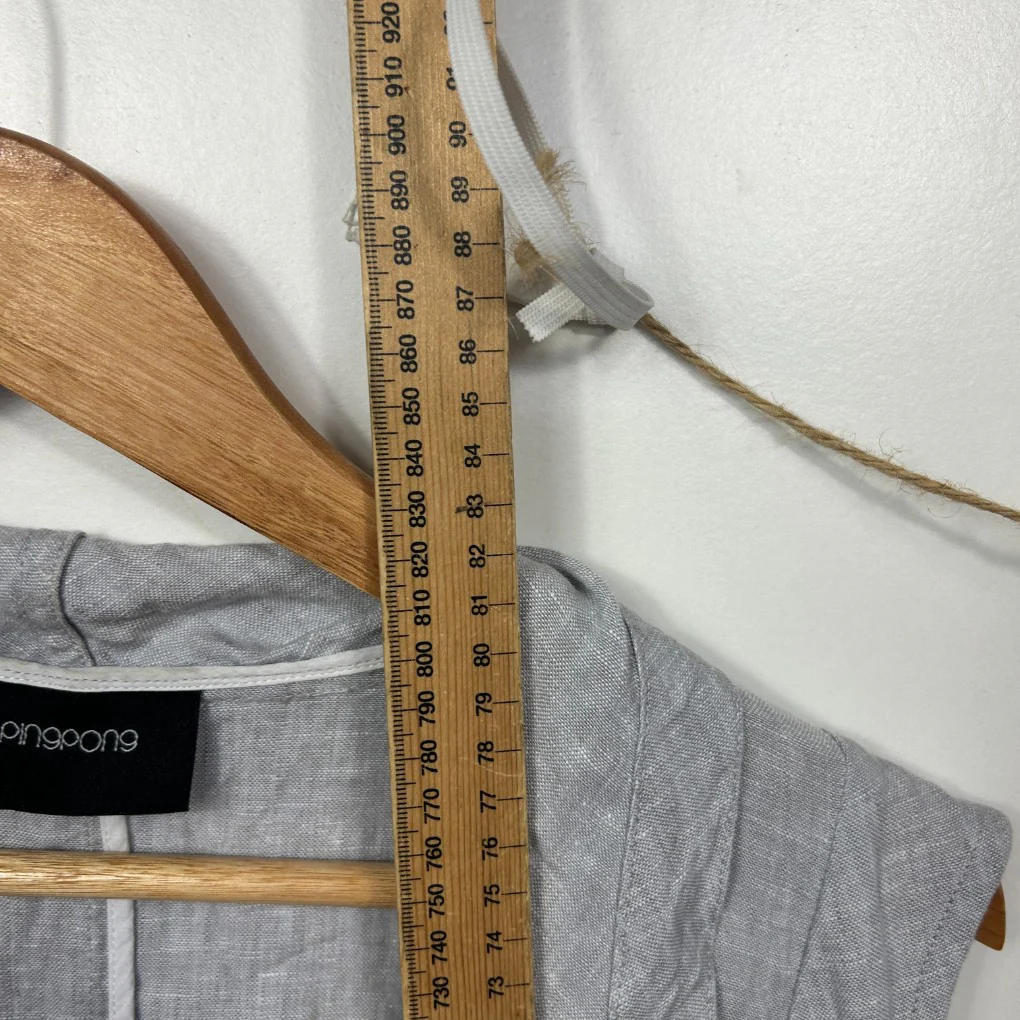 Pingpong Grey Linen Vest - Size L - Image 7