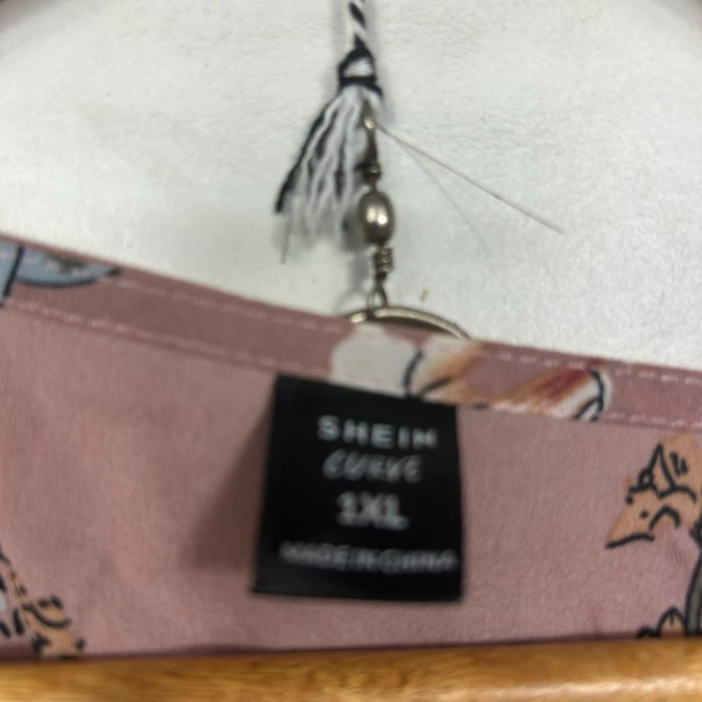Shein Pink Floral Maxi Dress - Size 3XL - Image 3