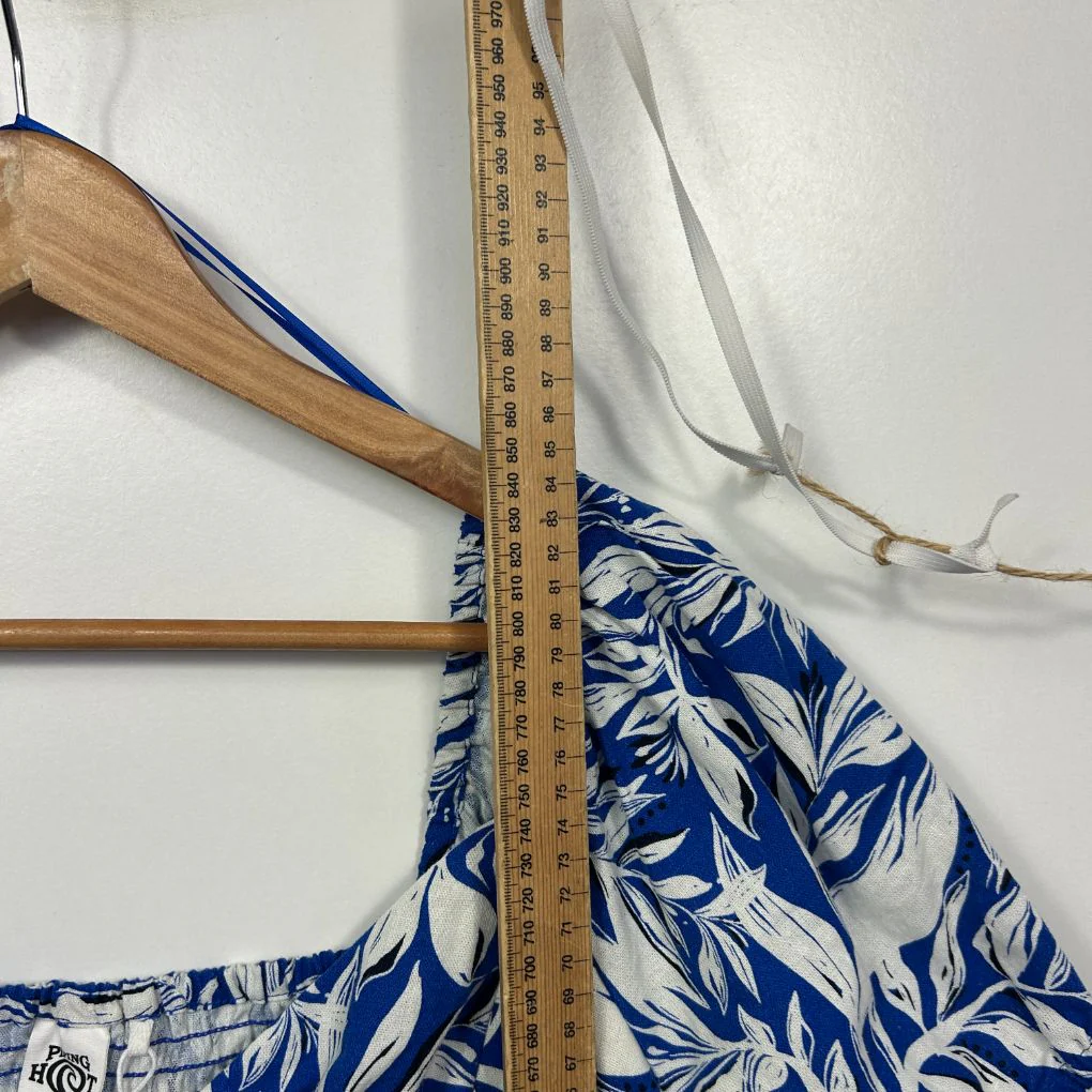 Piping Hot Blue Linen Dress - Size 20 - Image 5