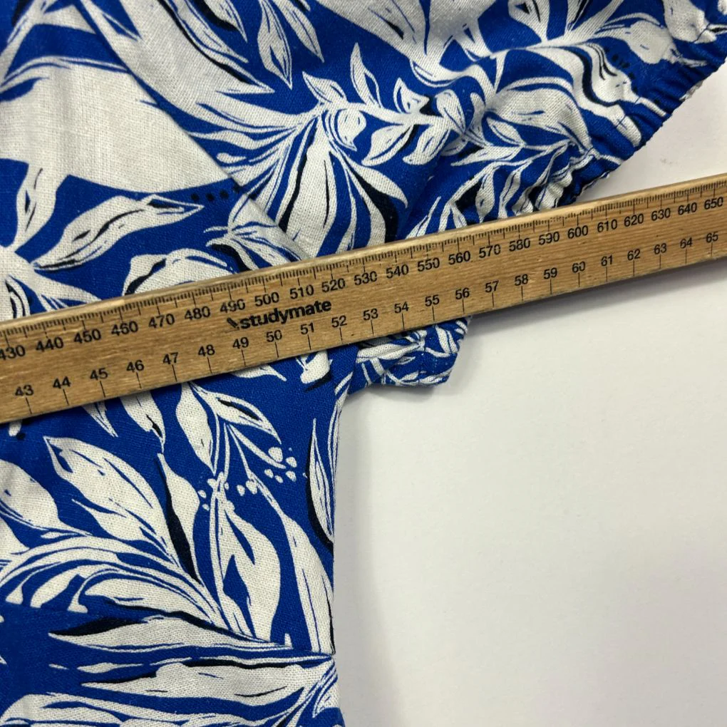 Piping Hot Blue Linen Dress - Size 20 - Image 6