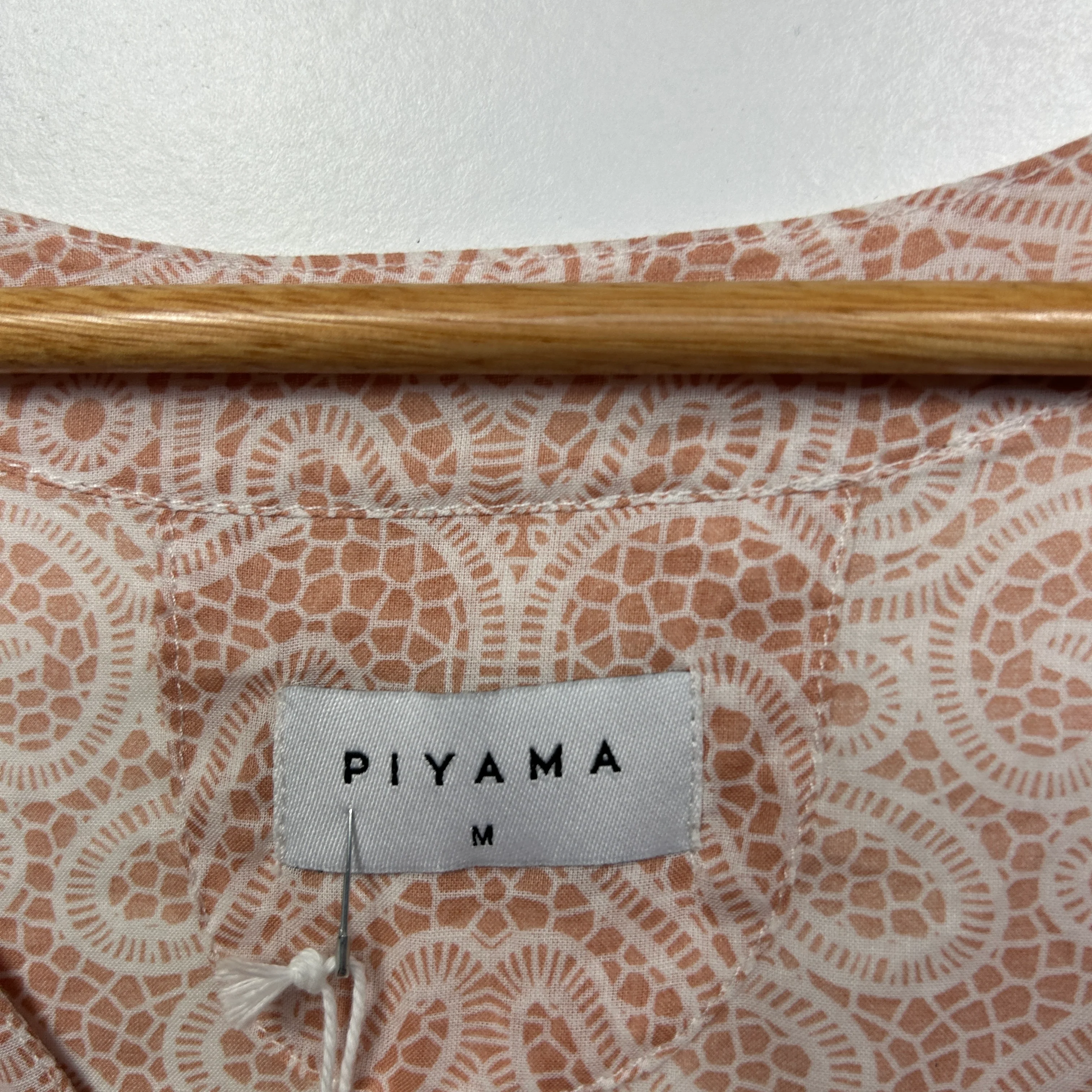 Piyama Blush Lace Print Vera Cover-Up Resort Dress - Size M/12/14 - Image 3