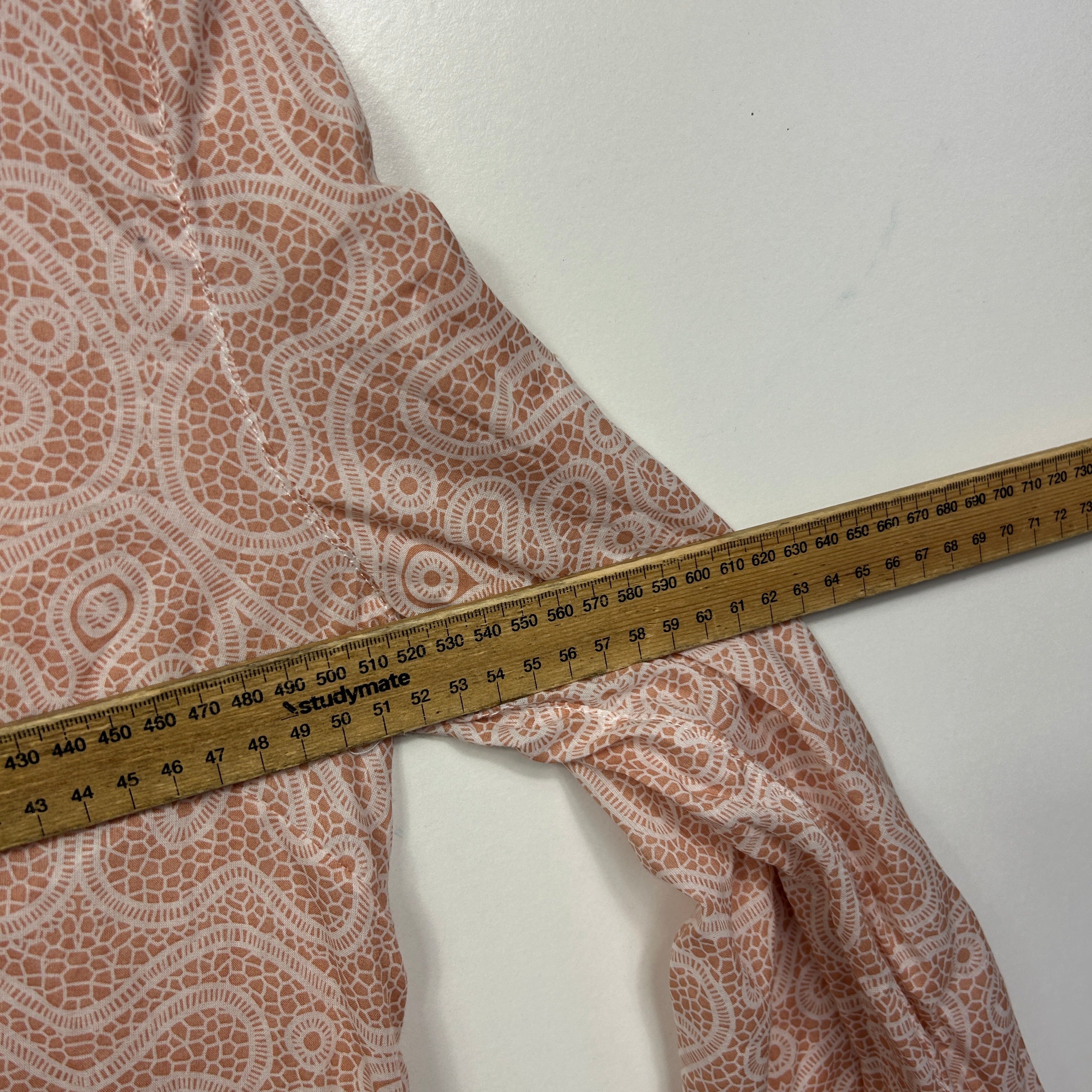 Piyama Blush Lace Print Vera Cover-Up Resort Dress - Size M/12/14 - Image 5