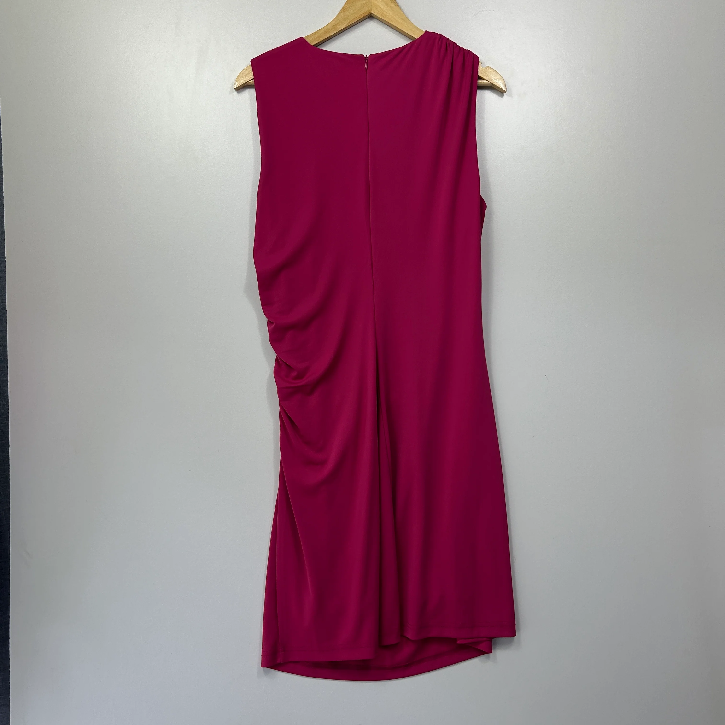 Portmans Berry Sorbet Pink Asymmetric Draped Dress - Size 16 - Image 6