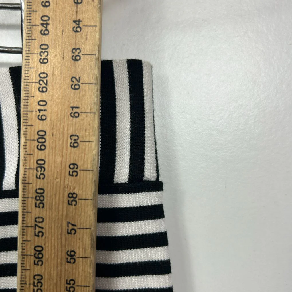 Portmans Black and White Striped Skirt - Size L - Image 5