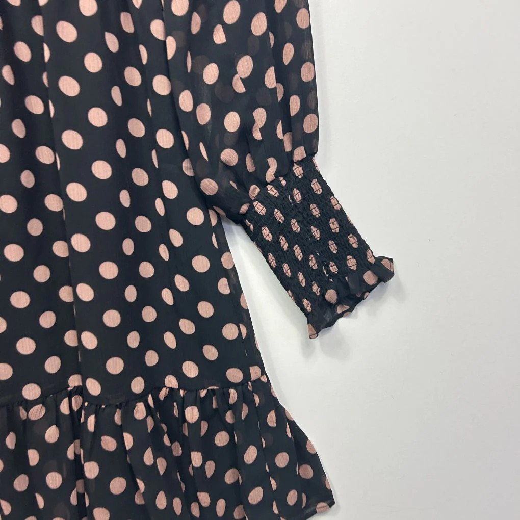 Portmans Black Polka Dot Dress - Size 12 - Image 2