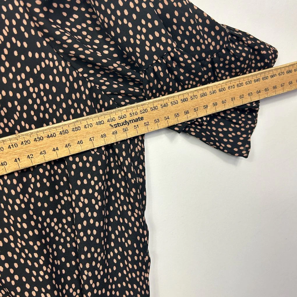 Portmans Black Polka Dot Dress - Size 16 - Image 5