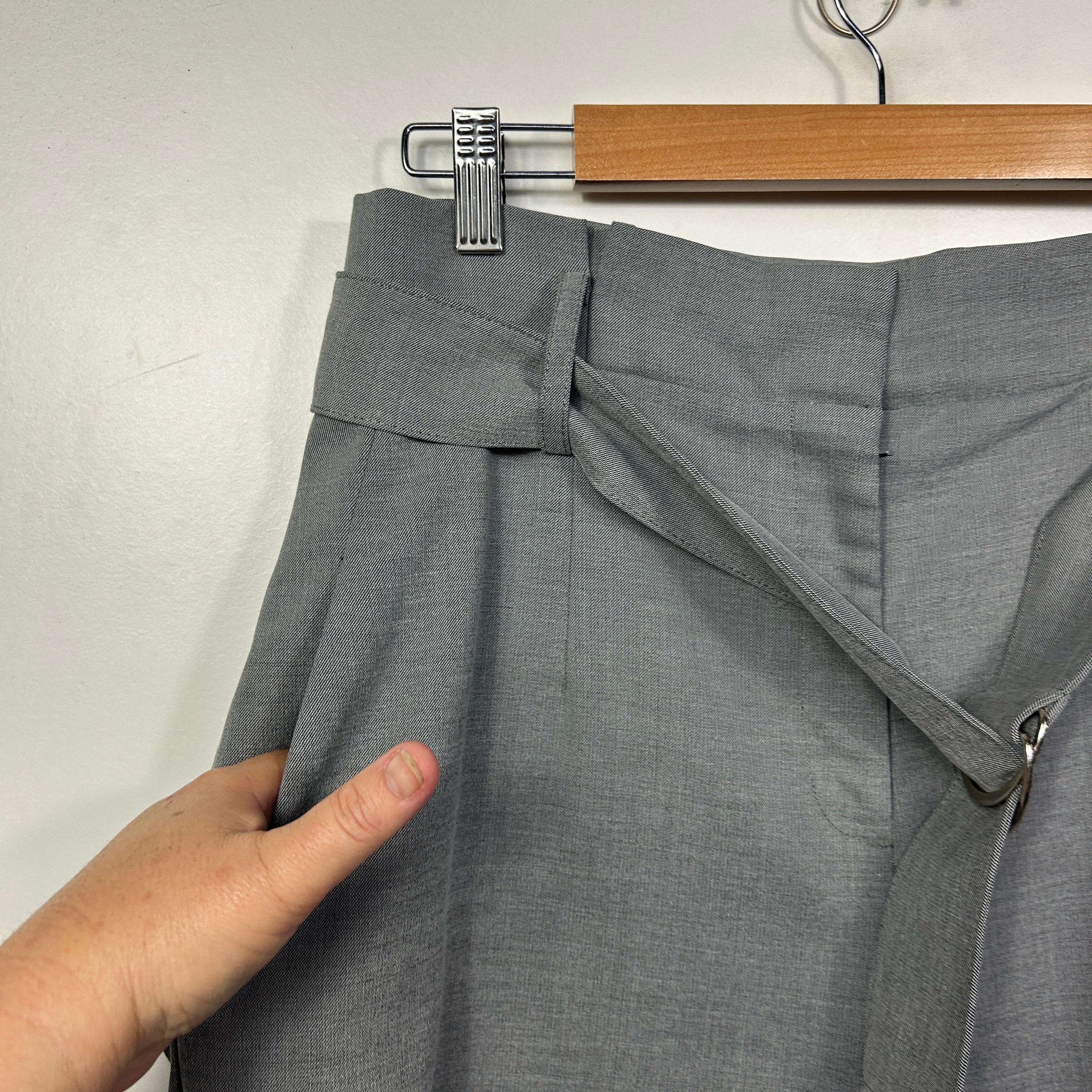 Portmans Grey Belted Pants - Size 14 - Image 3