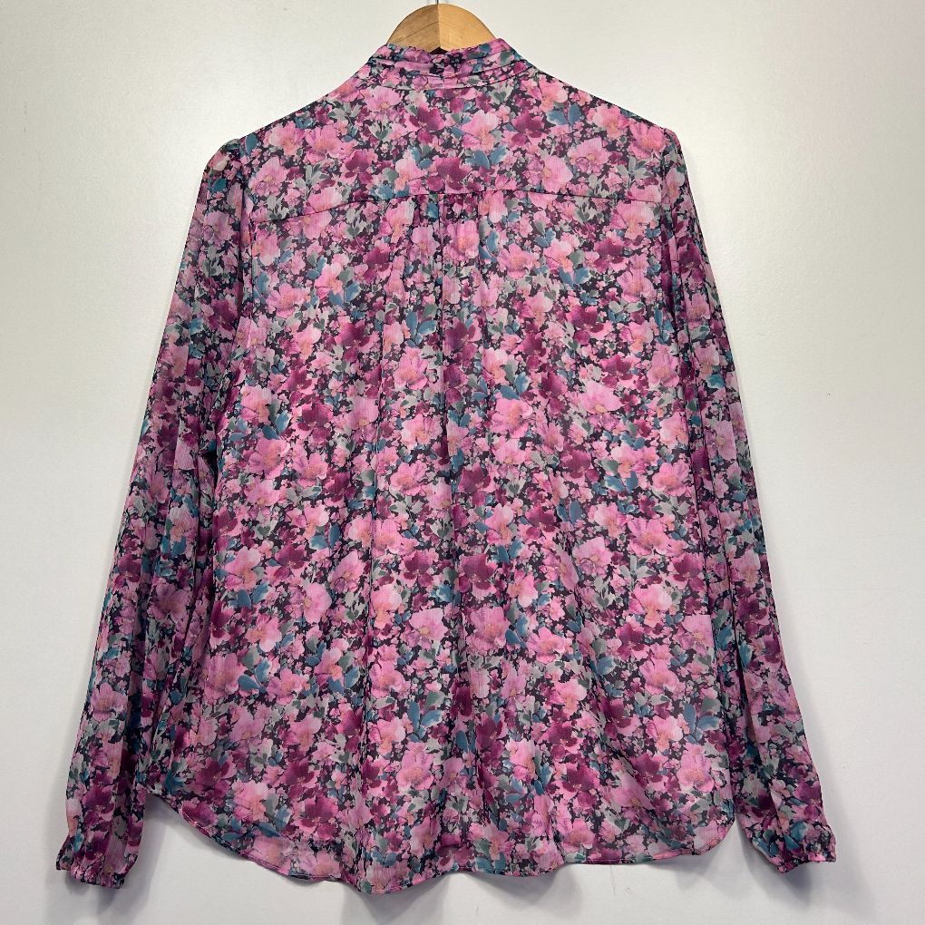 Portmans Pink Floral Blouse - Size 14 - Image 4