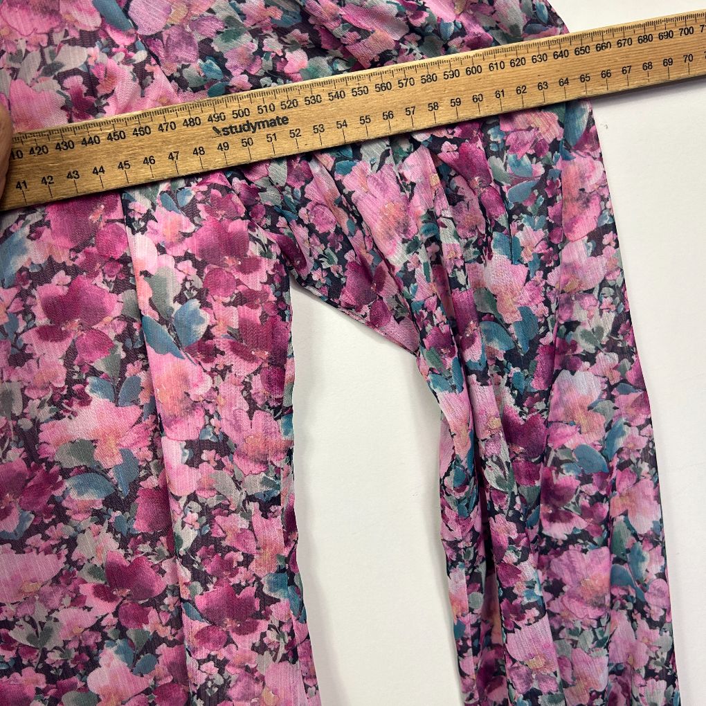 Portmans Pink Floral Blouse - Size 14 - Image 6