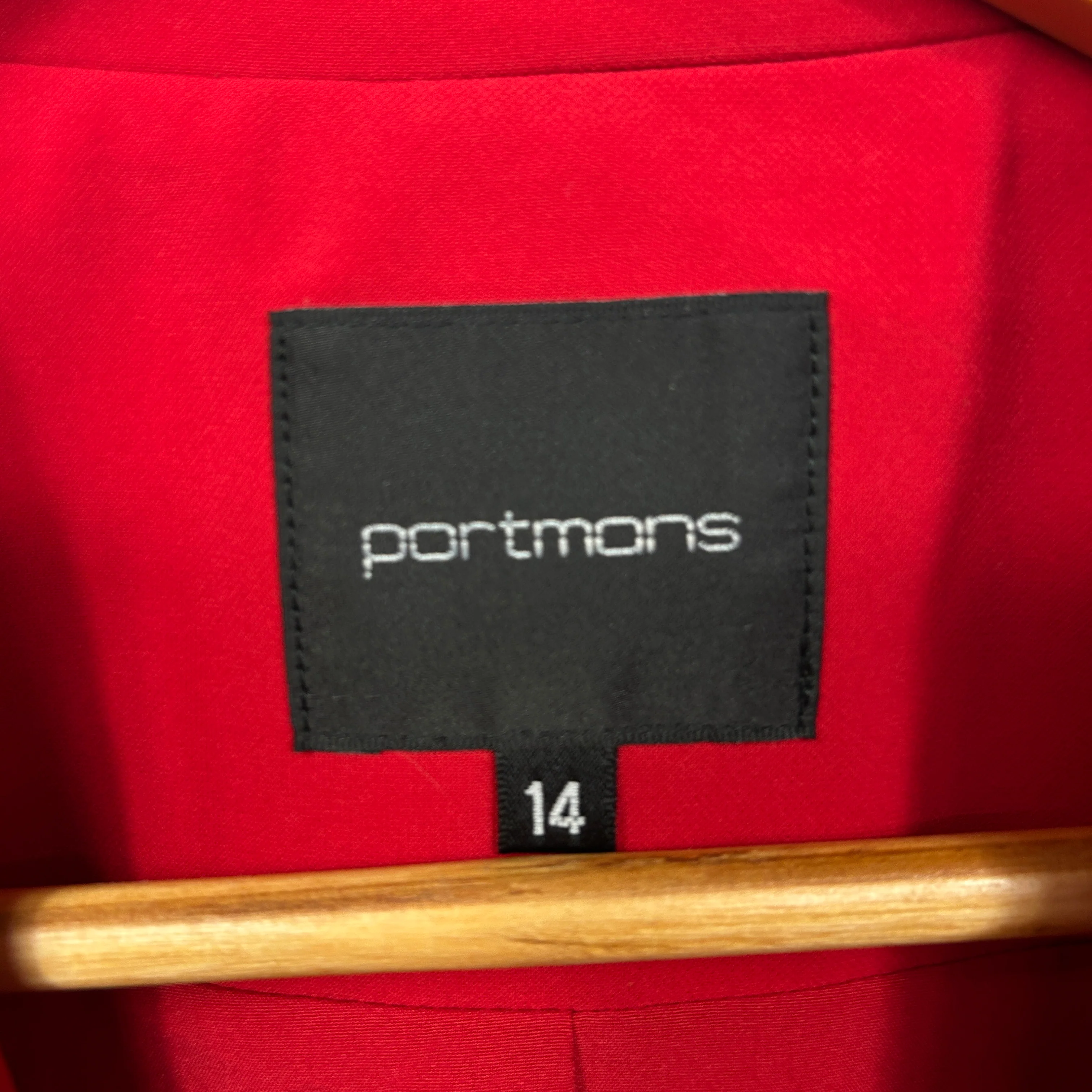Portmans Red Blazer - Size 14 - Image 2