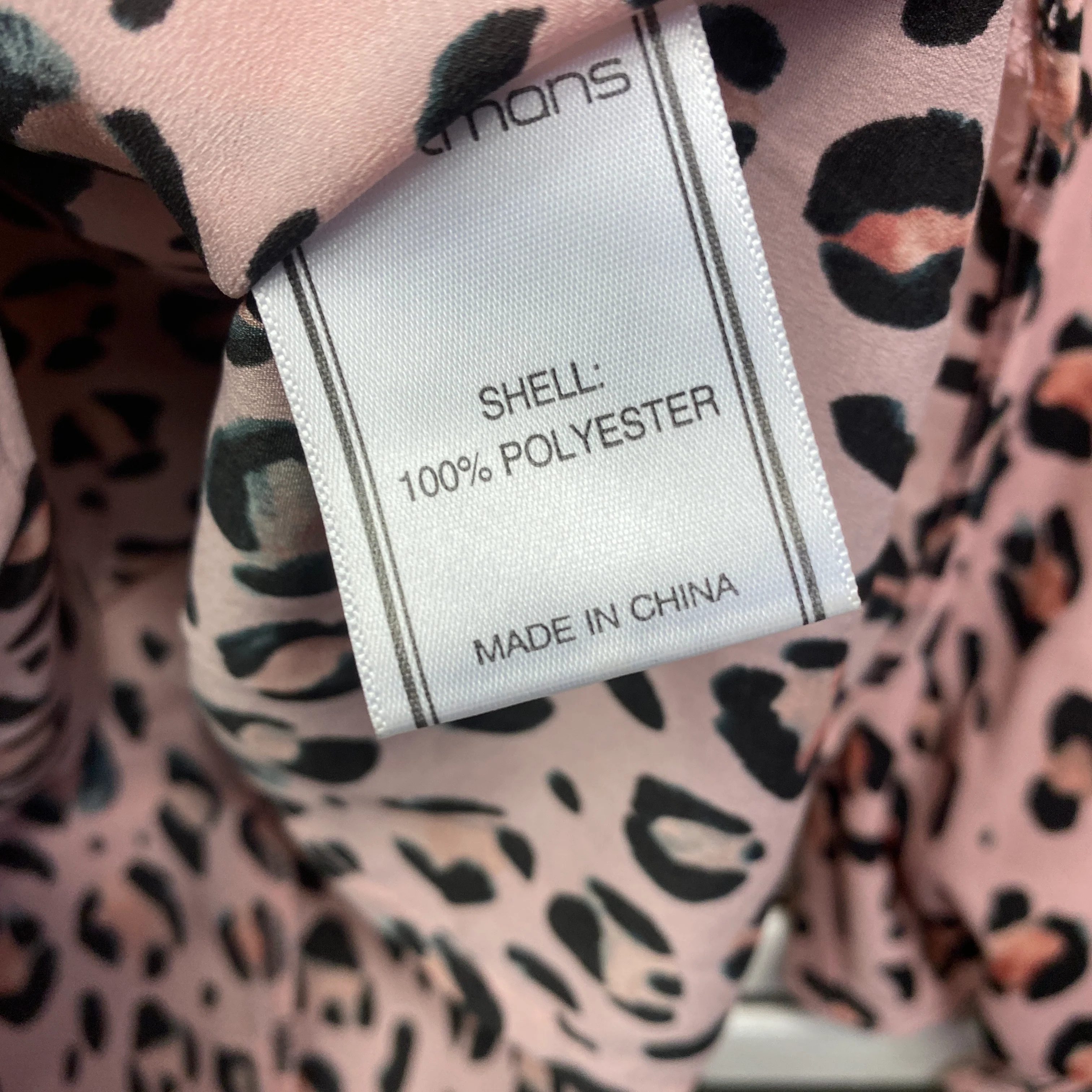 Portmans Top Size 14 Pink Long Sleeve Animal Print - Image 5