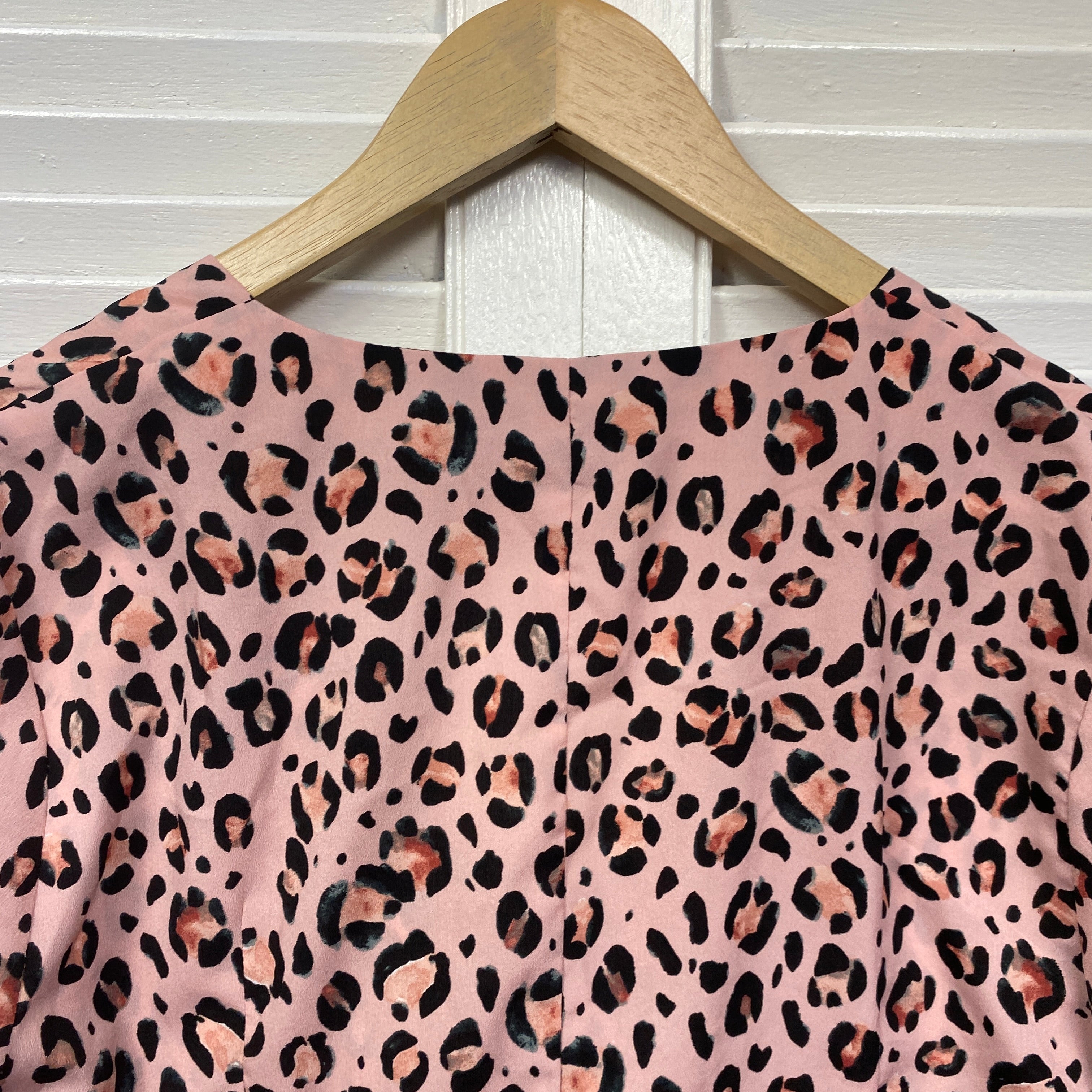 Portmans Top Size 14 Pink Long Sleeve Animal Print - Image 6