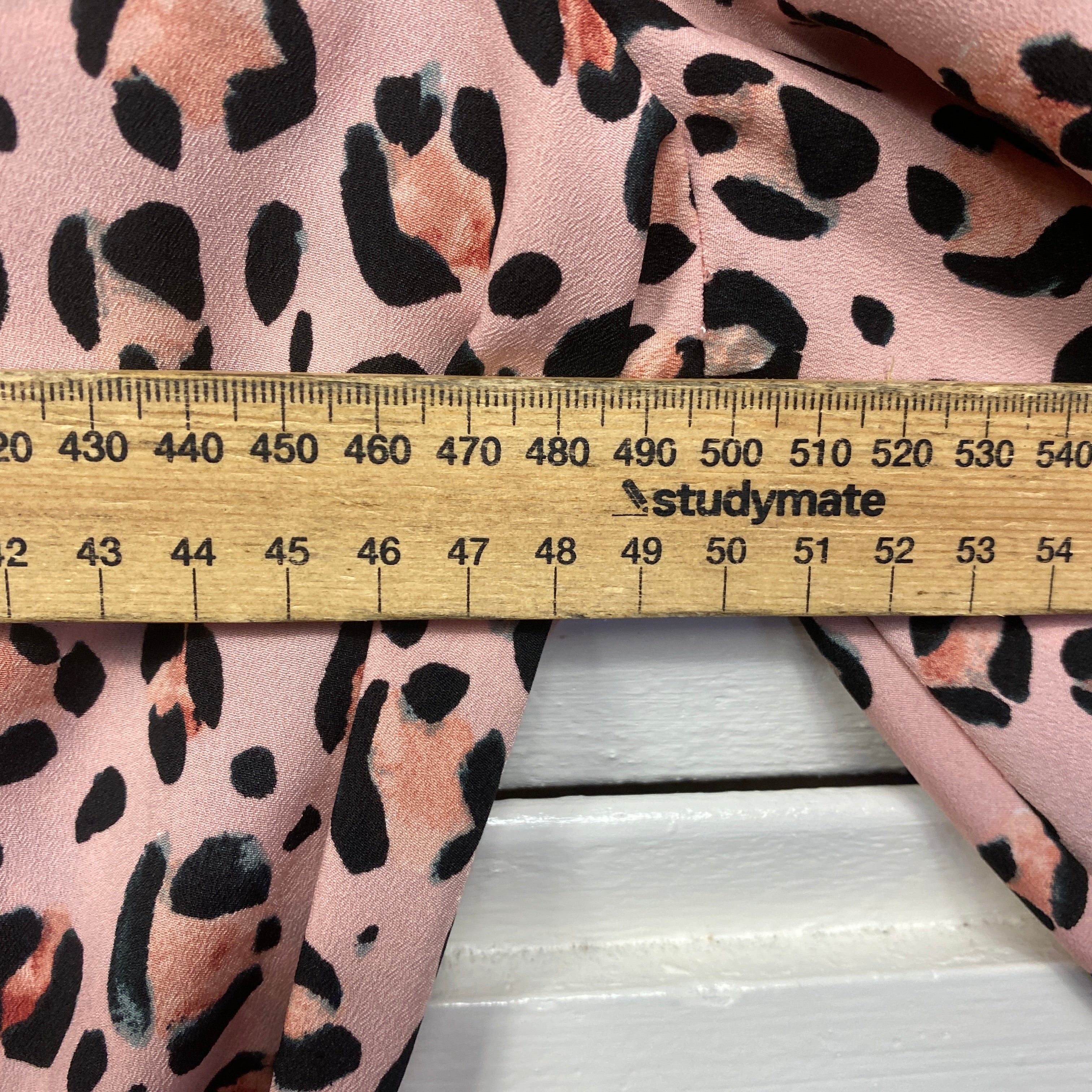 Portmans Top Size 14 Pink Long Sleeve Animal Print - Image 7