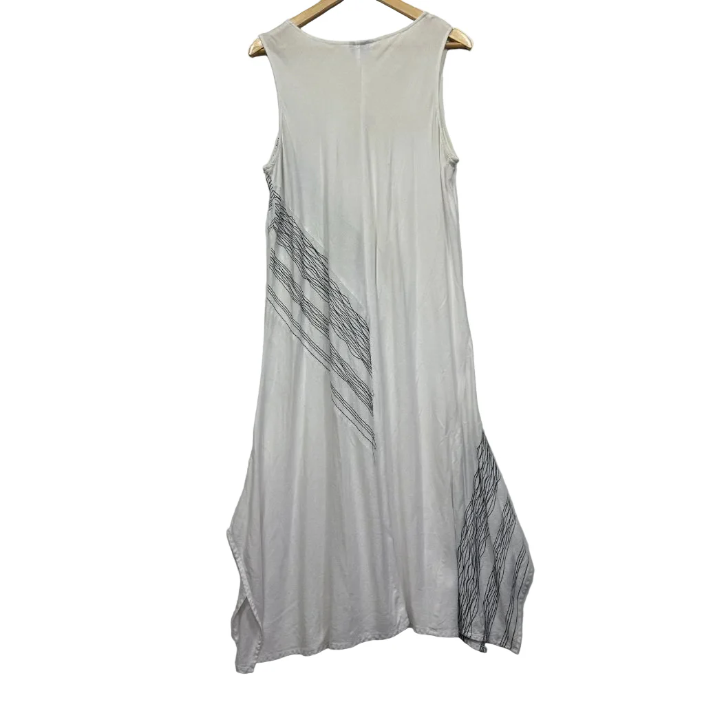 Portobello Australia White Linen Maxi Dress - Size XL - Image 4