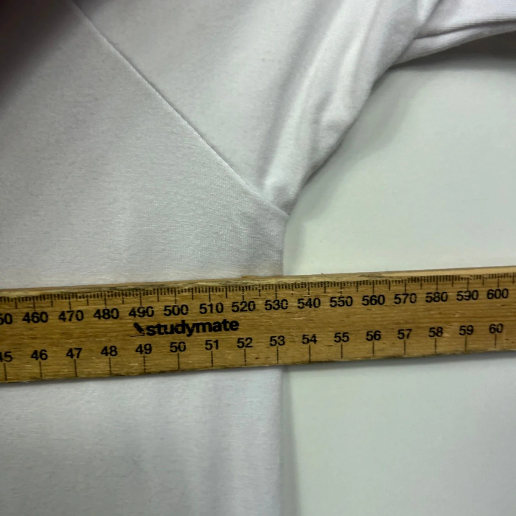 PQ Collection Womens White Short Sleeve Bamboo Jersey Blouse Top Size L/XL - Image 6