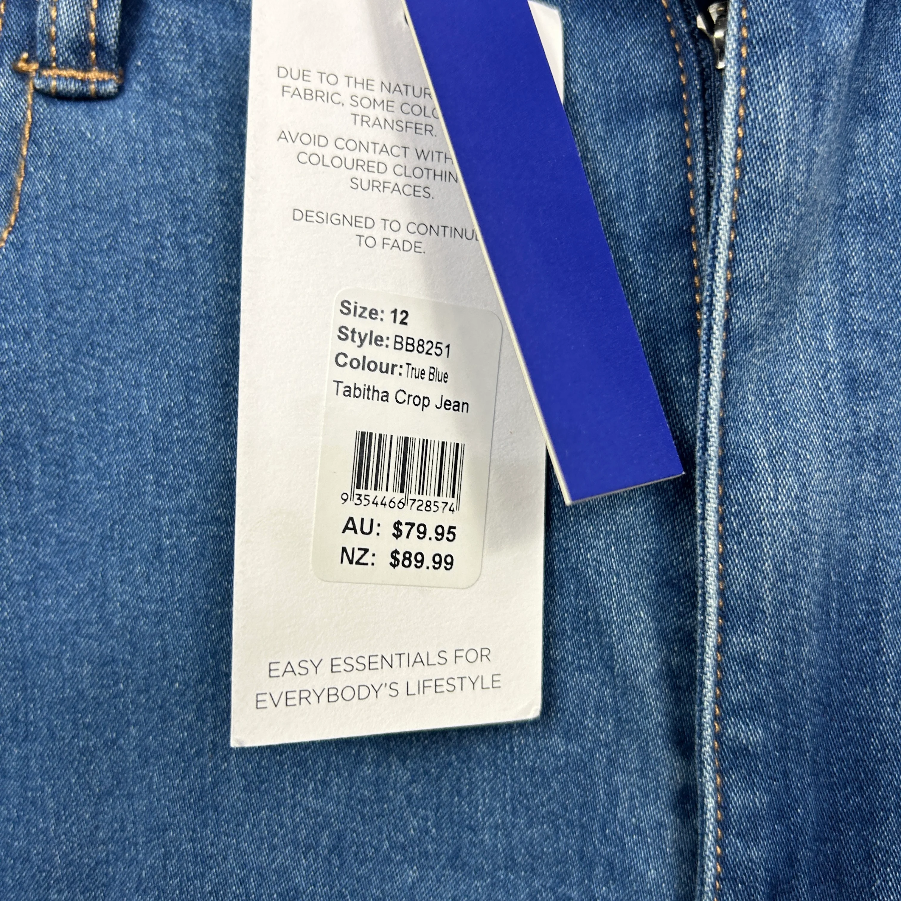 Betty Basics Tabitha Crop Wide Leg Jeans - Size 12 - Image 3