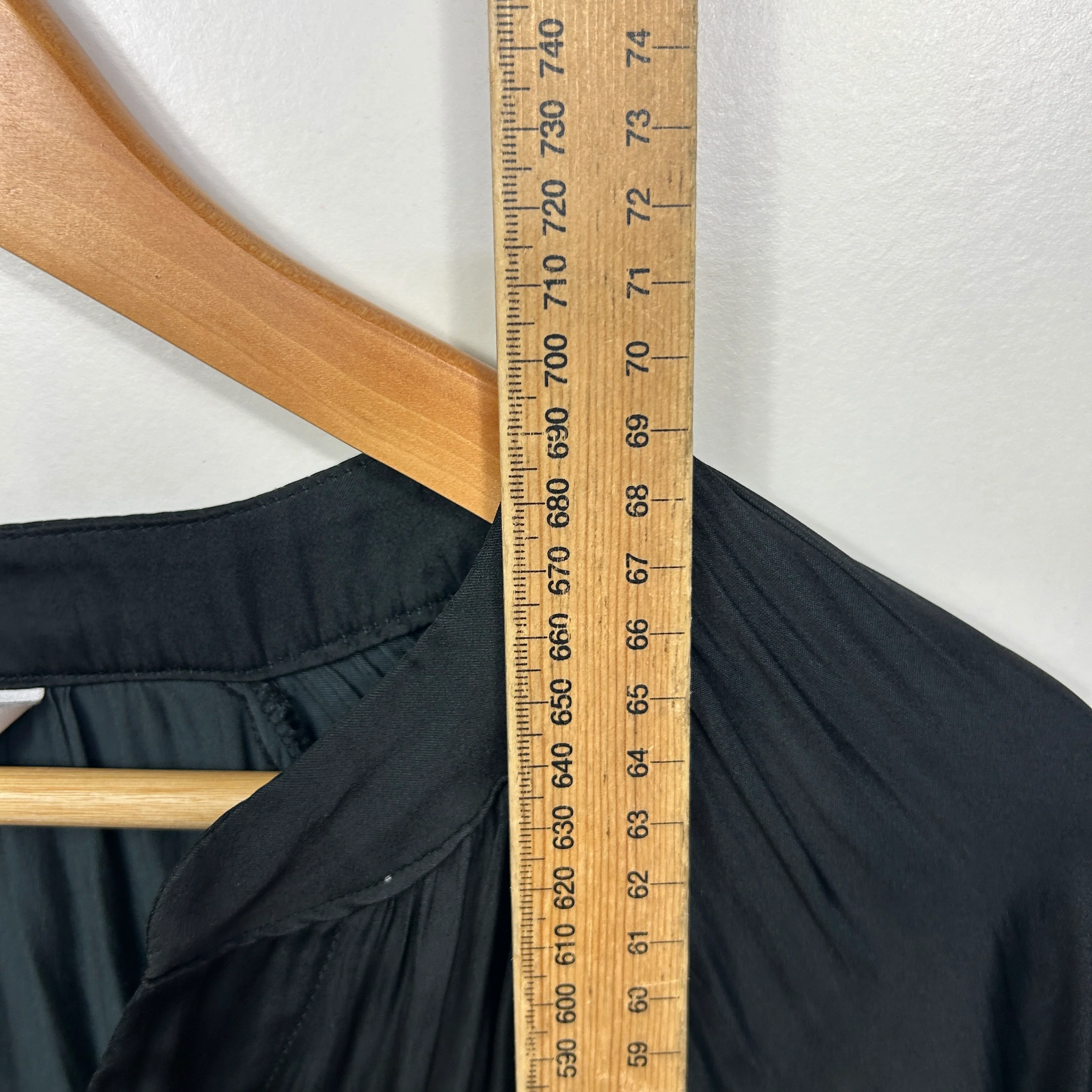 Preview Black Long Sleeve Blouse - Size 14 - Image 6