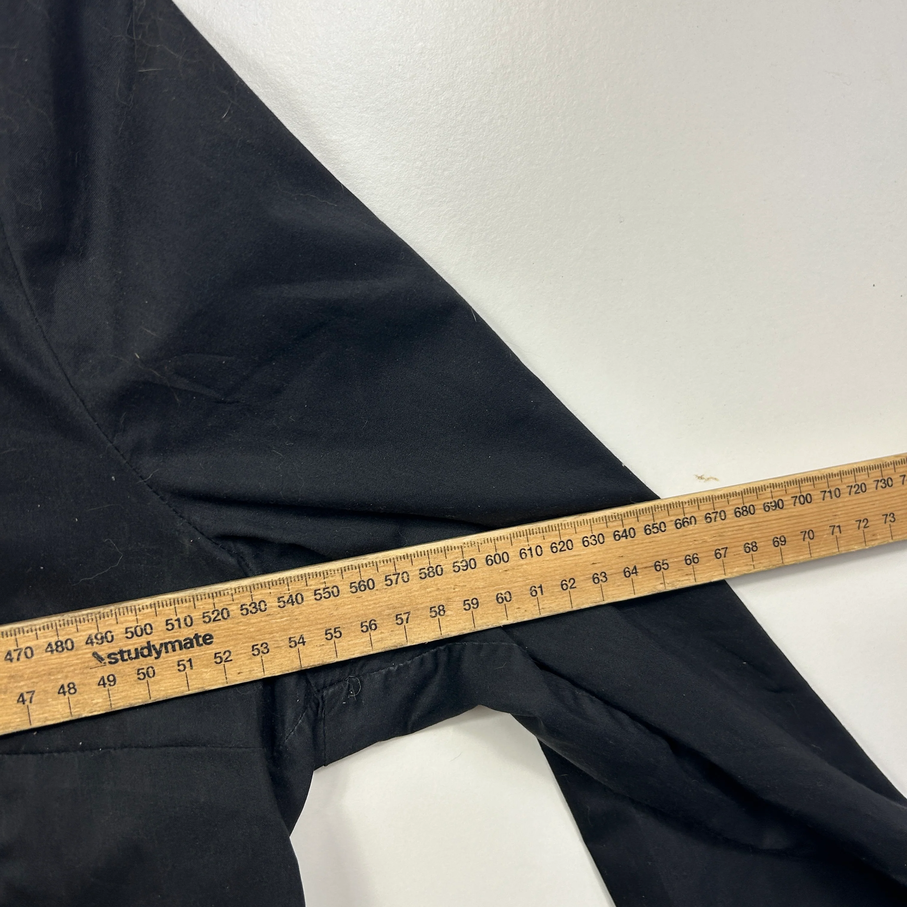 Preview Black Button Up Long Sleeve Shirt - Size 18 - Image 5