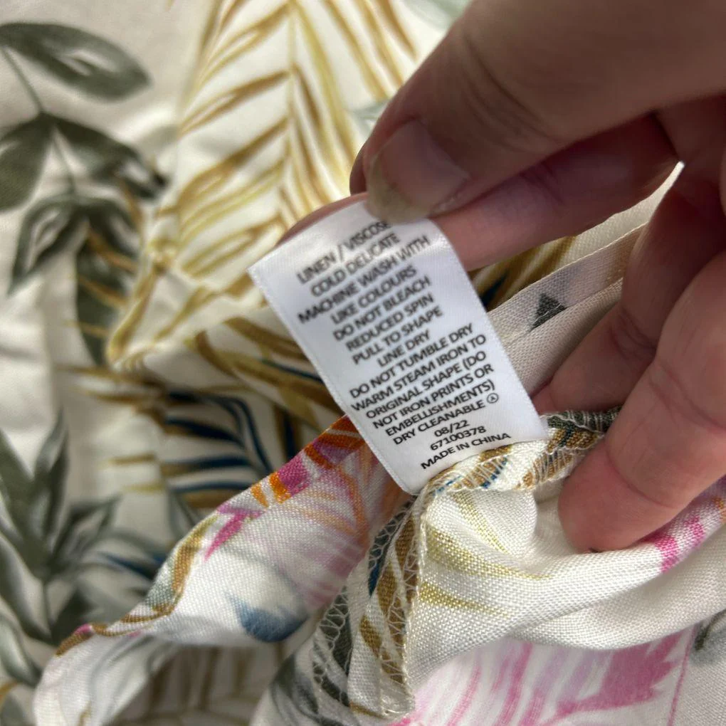 Preview Multicolour Linen Top - Size 16 - Image 3