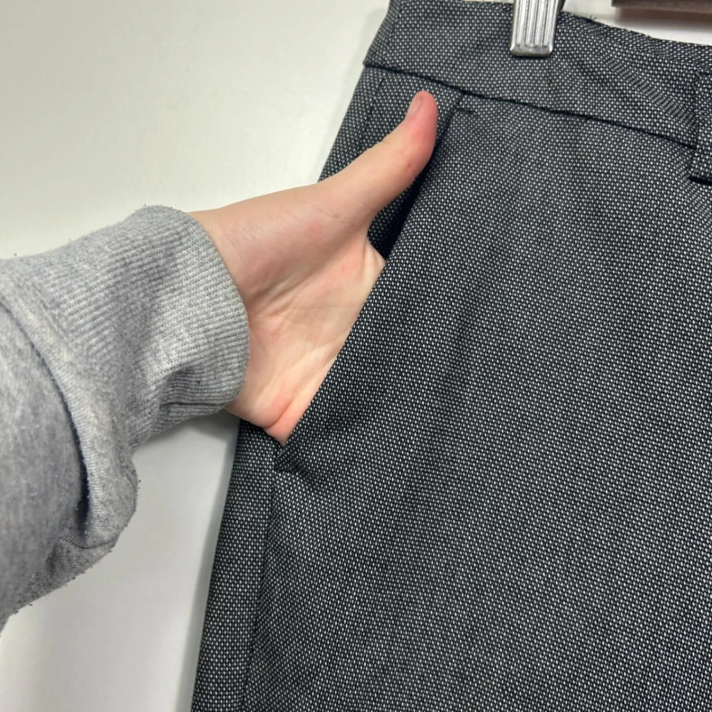 Preview Grey Pants with Pockets -  Size 14 - Image 4