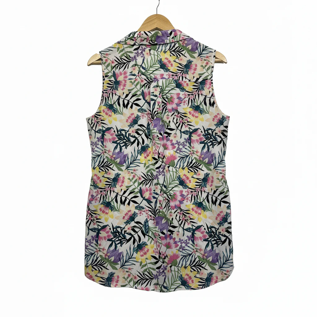 Primark Multicoloured Tropical Floral Shirt - Size 14 - Image 2
