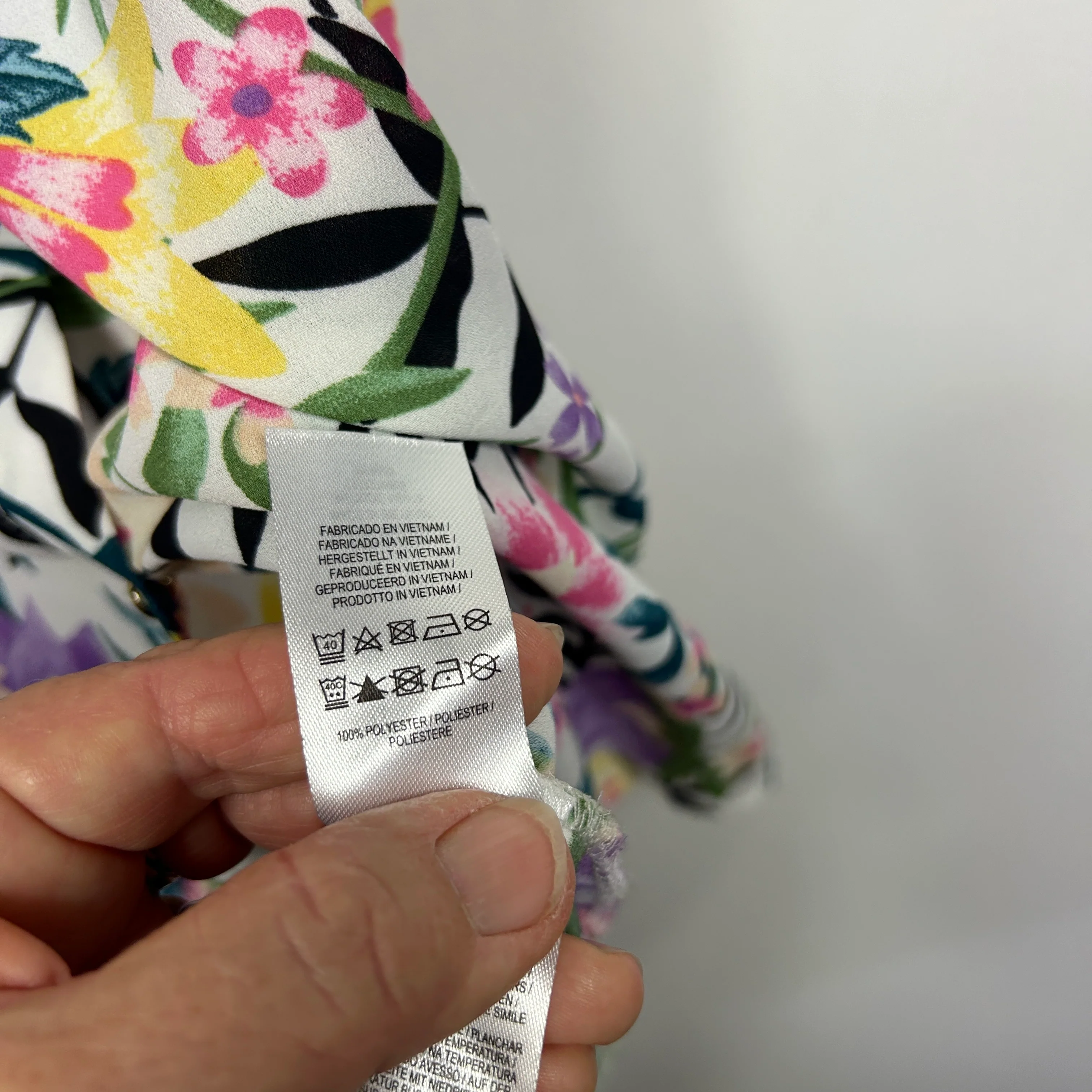 Primark Multicoloured Tropical Floral Shirt - Size 14 - Image 5