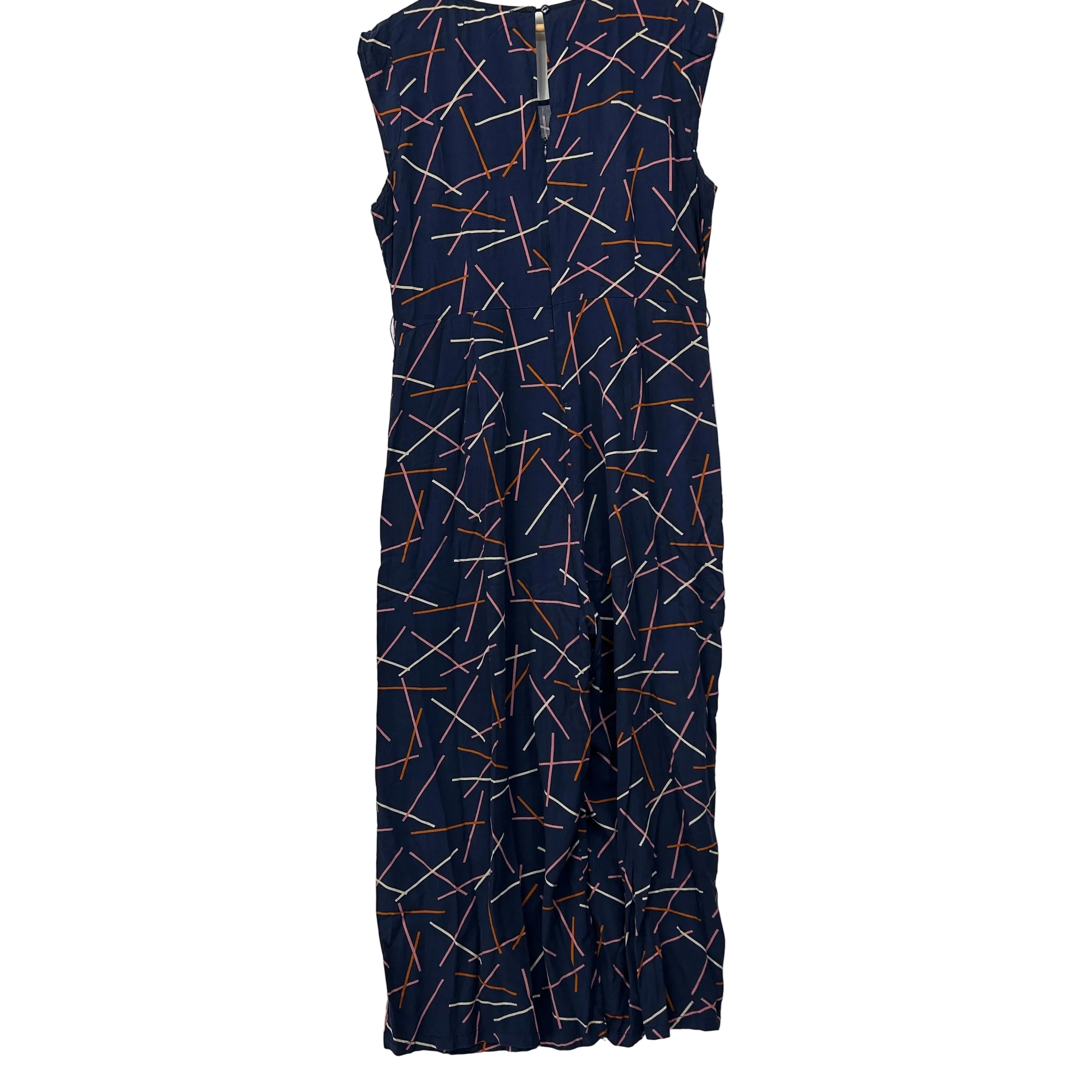 Princess Highway Navy Geometric Print Jumpsuit - Size 16 - Image 2