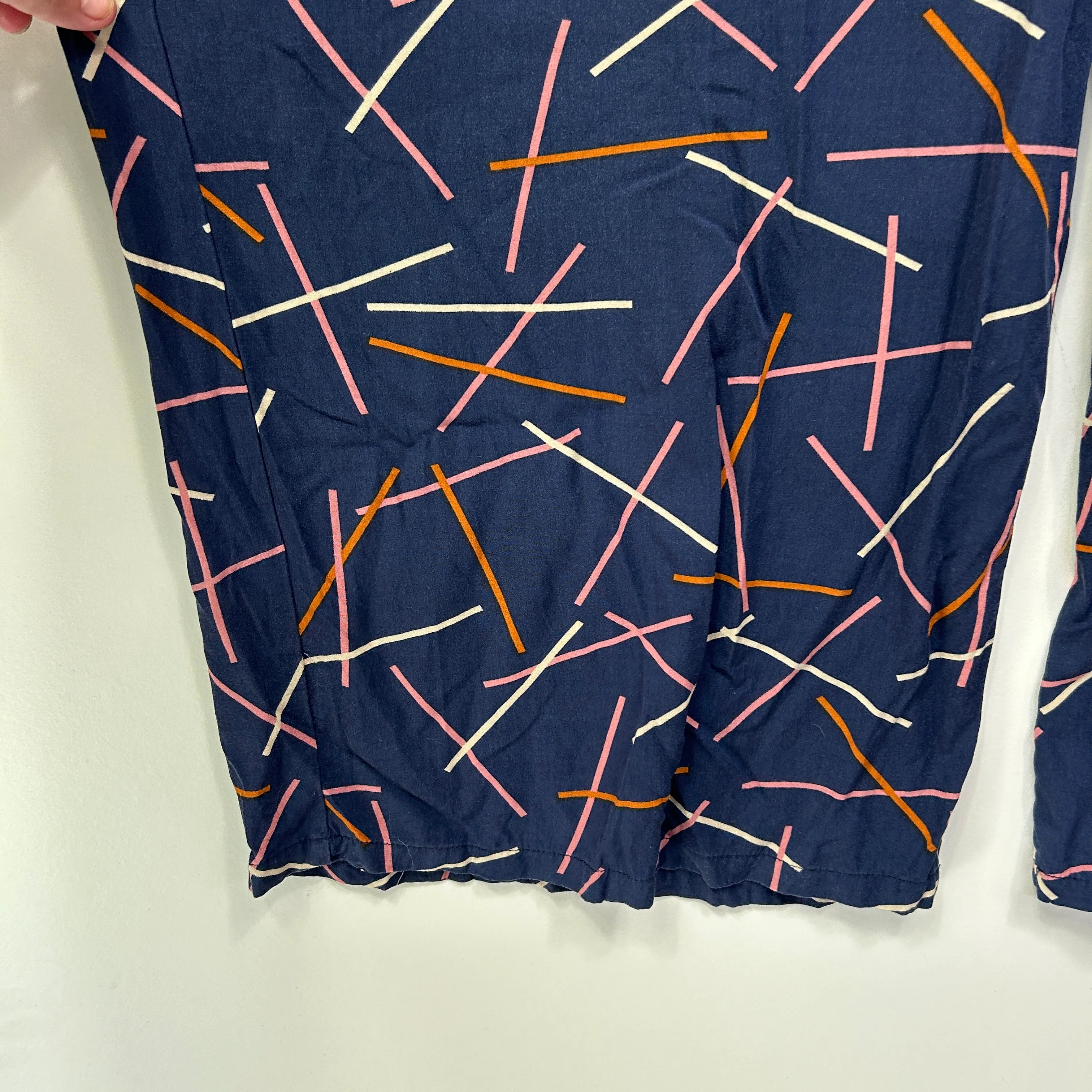 Princess Highway Navy Geometric Print Jumpsuit - Size 16 - Image 6