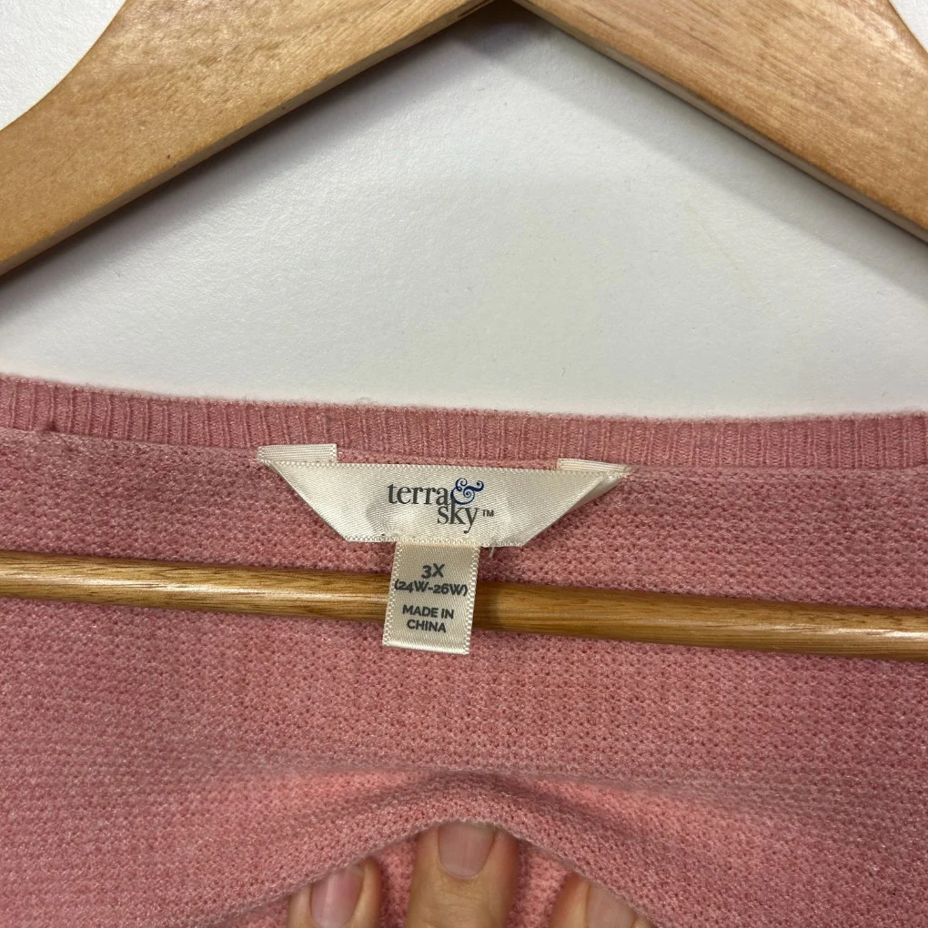 Terra & Sky Dusty Rose Jumper - Size XL (Fault) - Image 2