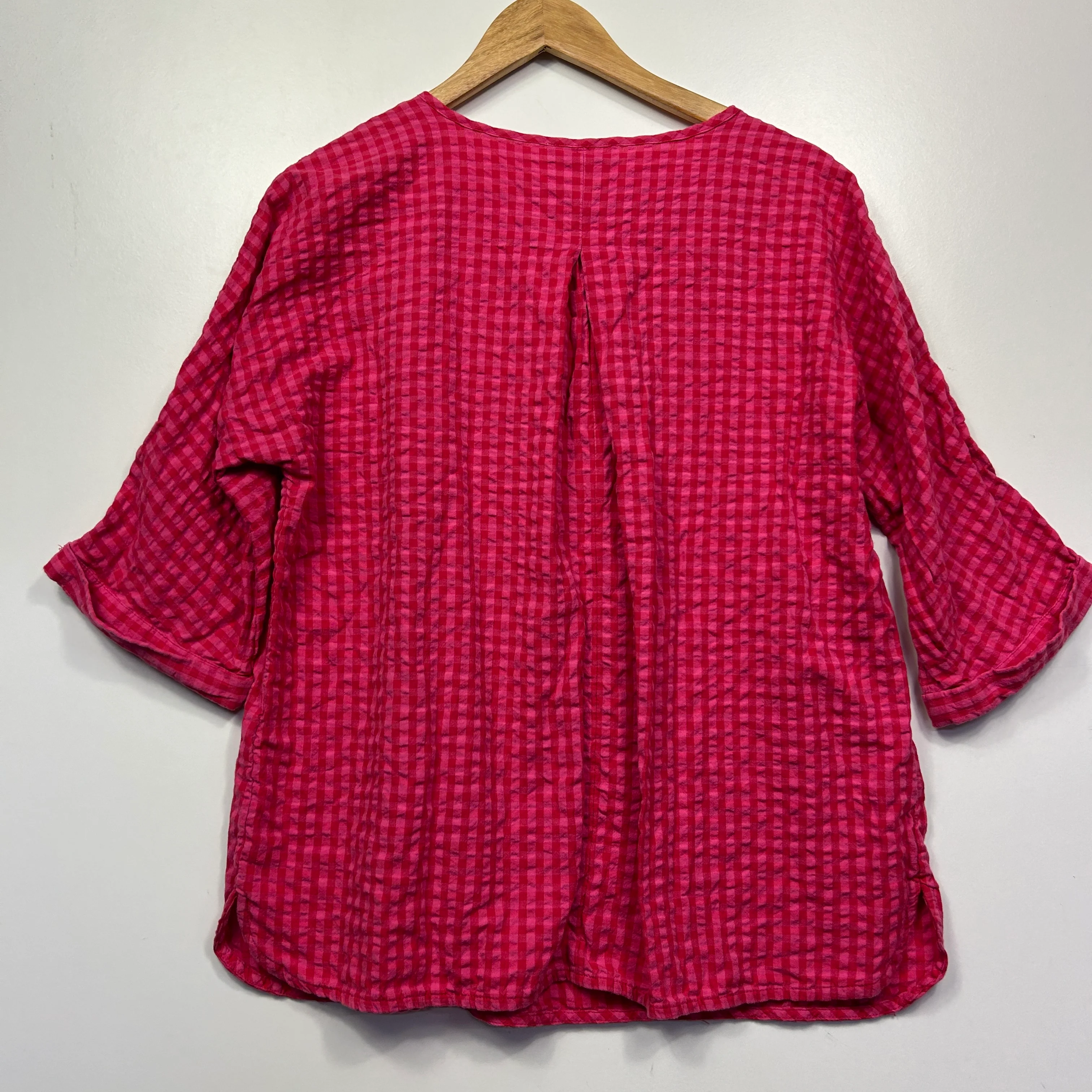 Regatta Pink Gingham Top - Size 12 - Image 4