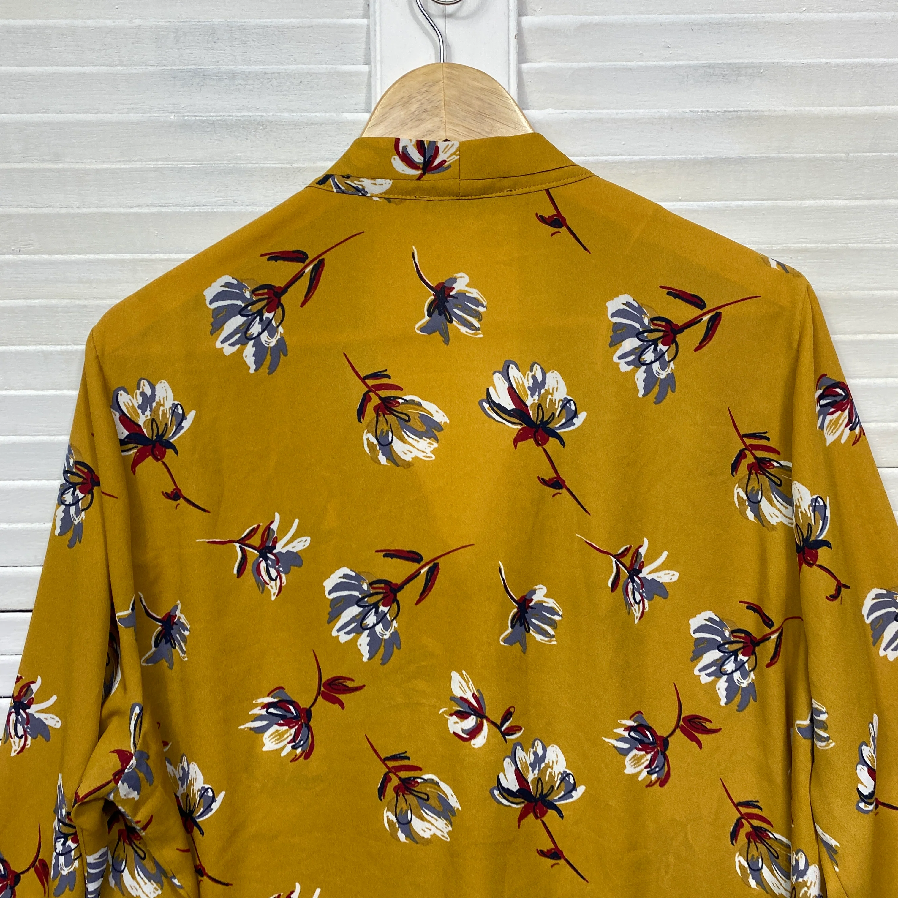 Regatta Top Size 18 Plus Mustard Floral Long Sleeve - Image 4