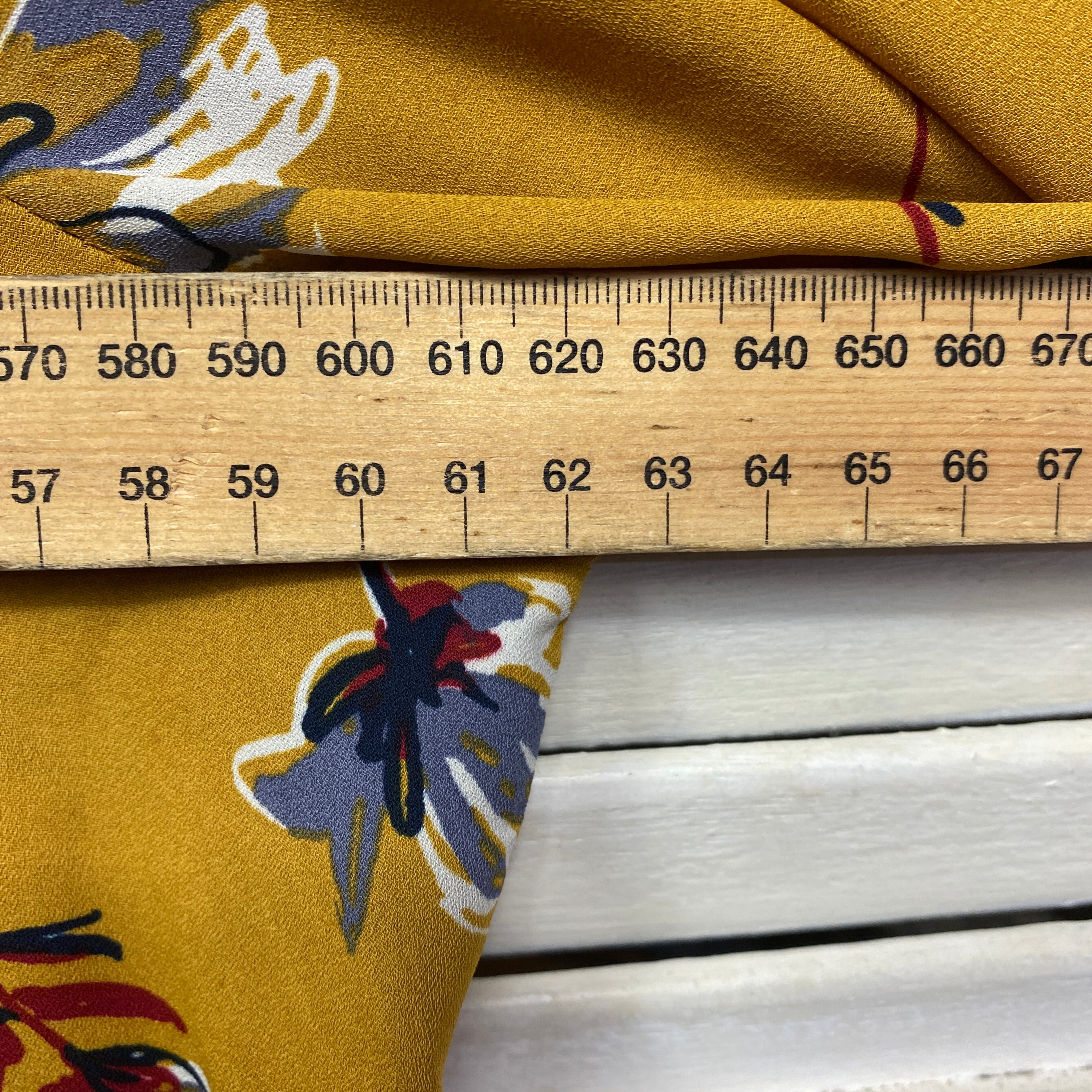 Regatta Top Size 18 Plus Mustard Floral Long Sleeve - Image 7